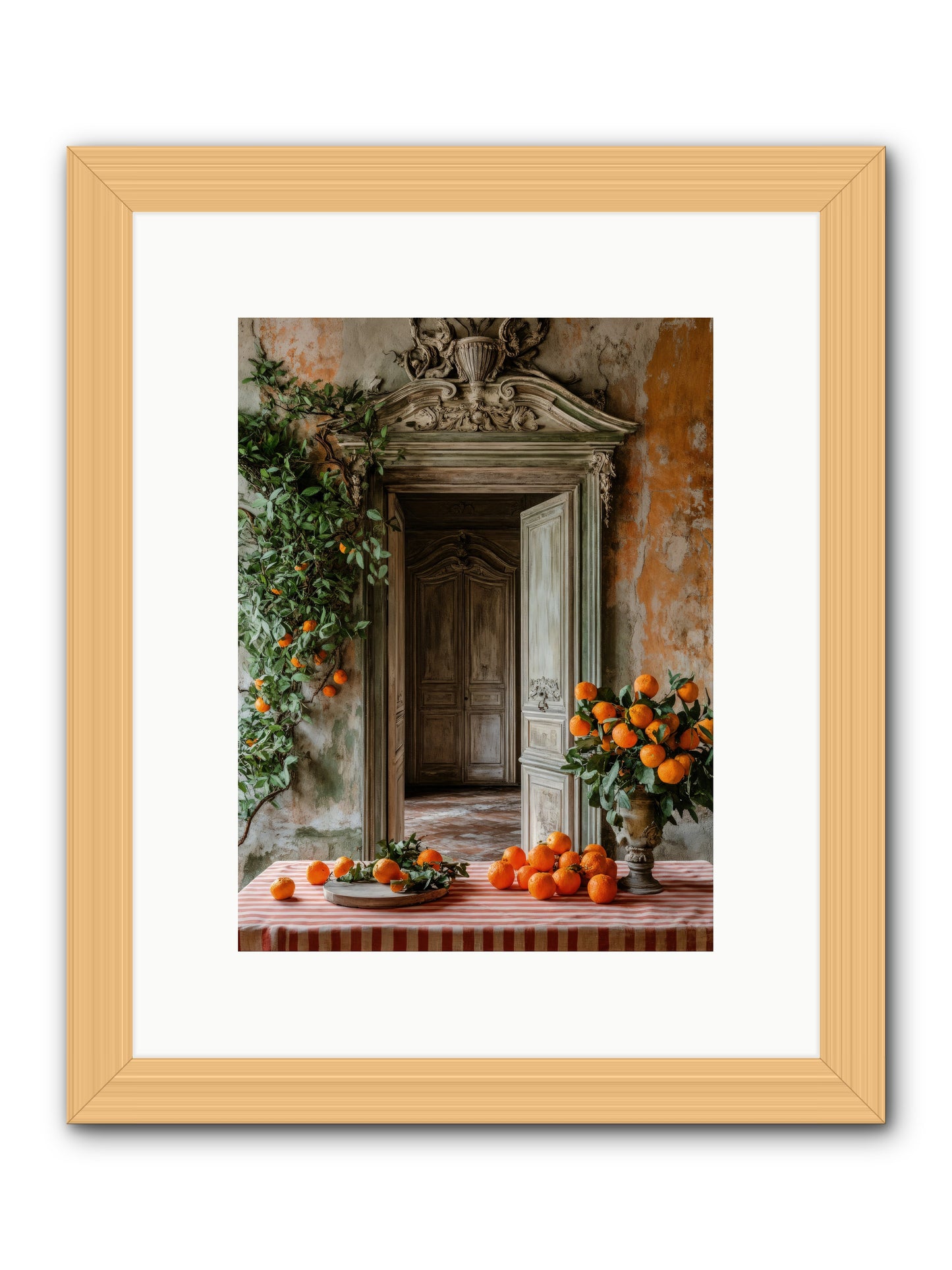 Garden Of Lost Dukes -- Framed Print - Natural 9x12