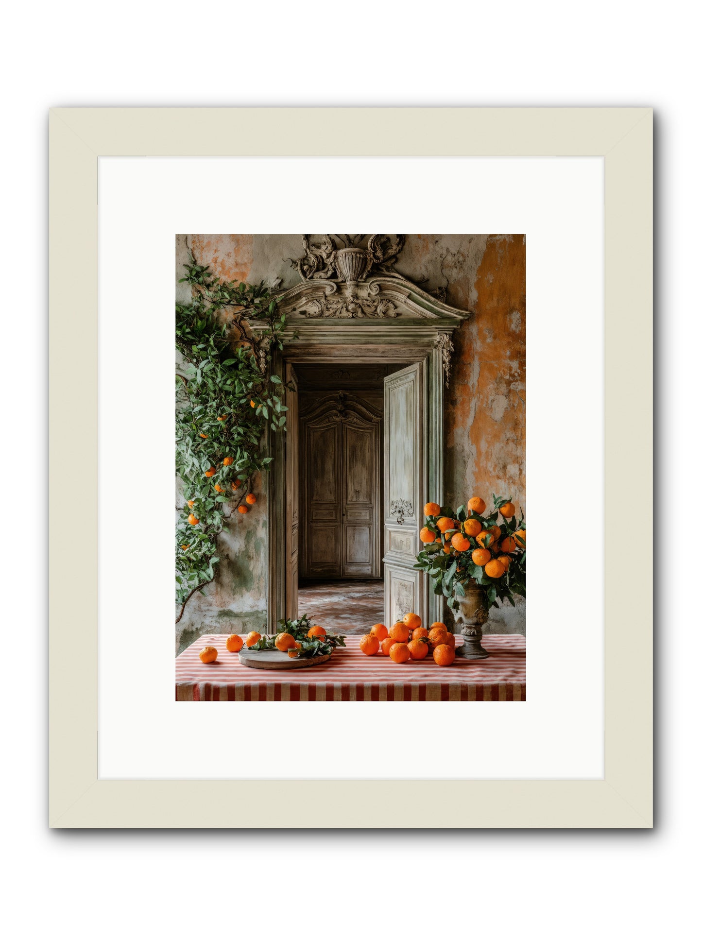 Garden Of Lost Dukes -- Framed Print - White 9x12