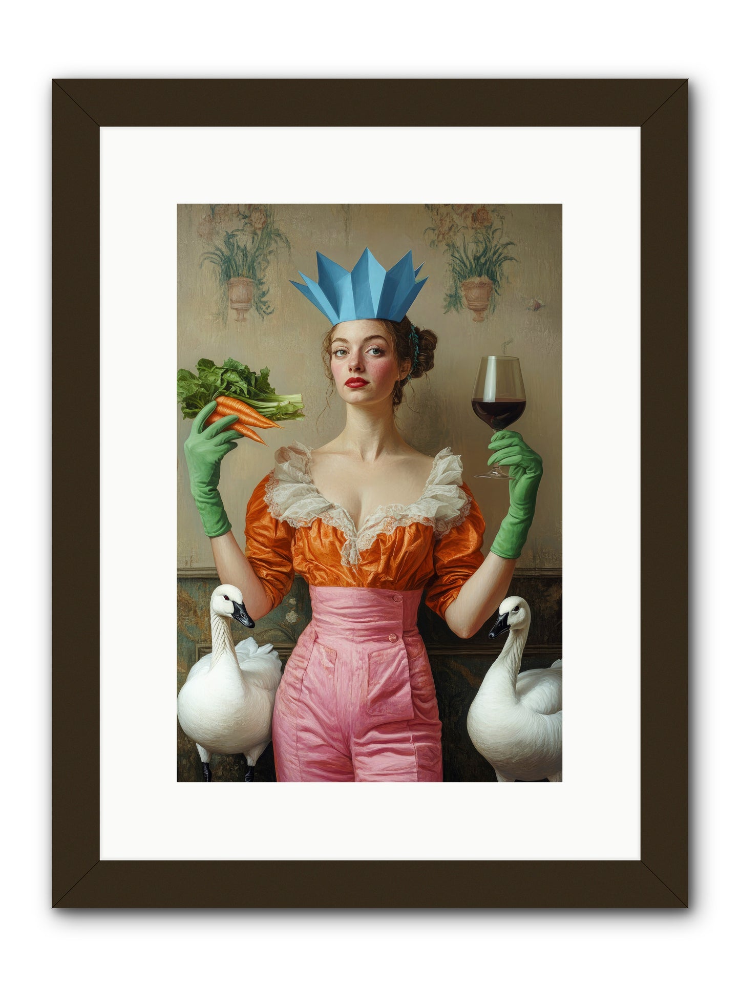 Garden Of Mad Delights -- Framed Print - Black 10x15