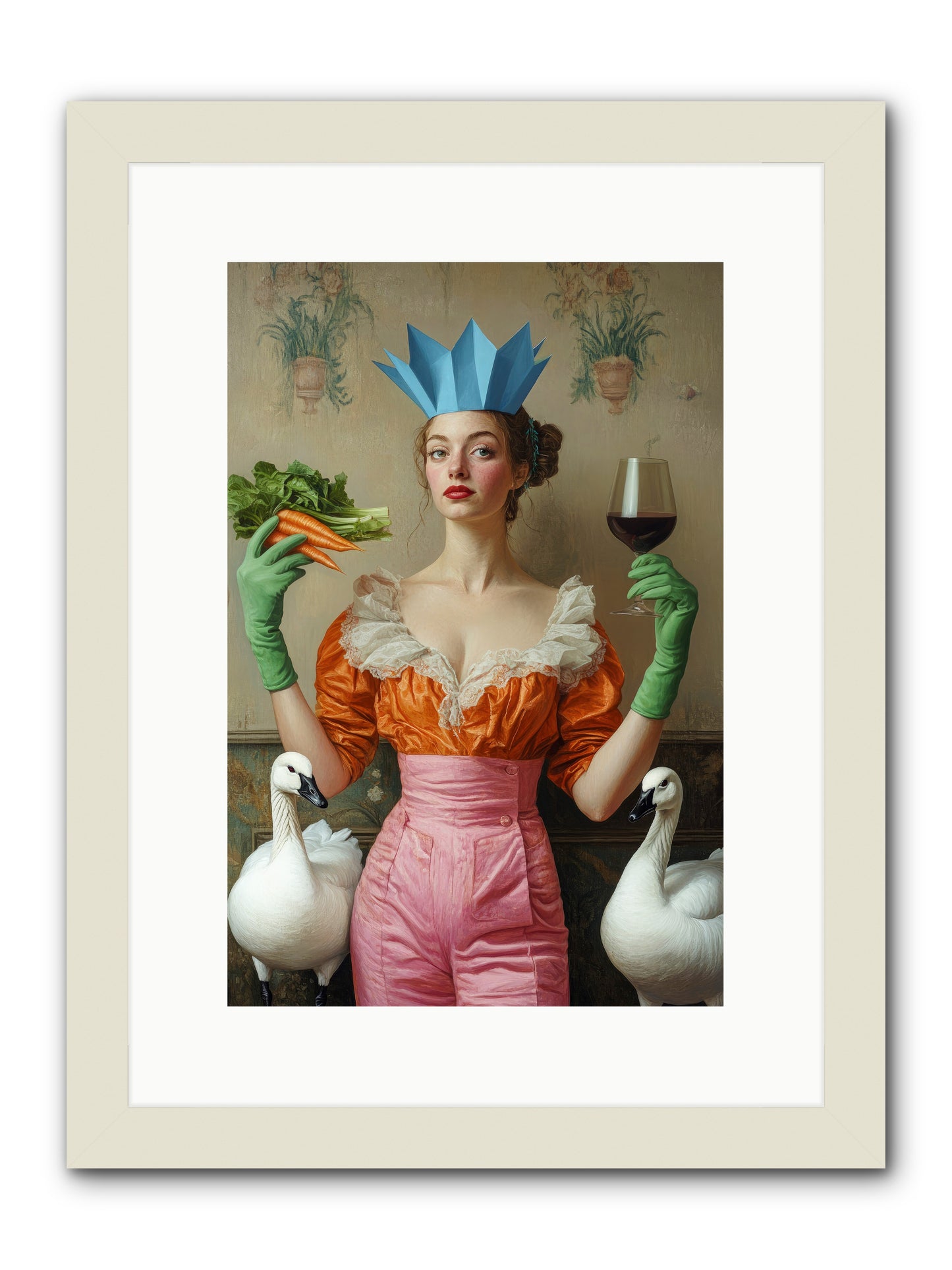 Garden Of Mad Delights -- Framed Print - White 10x15