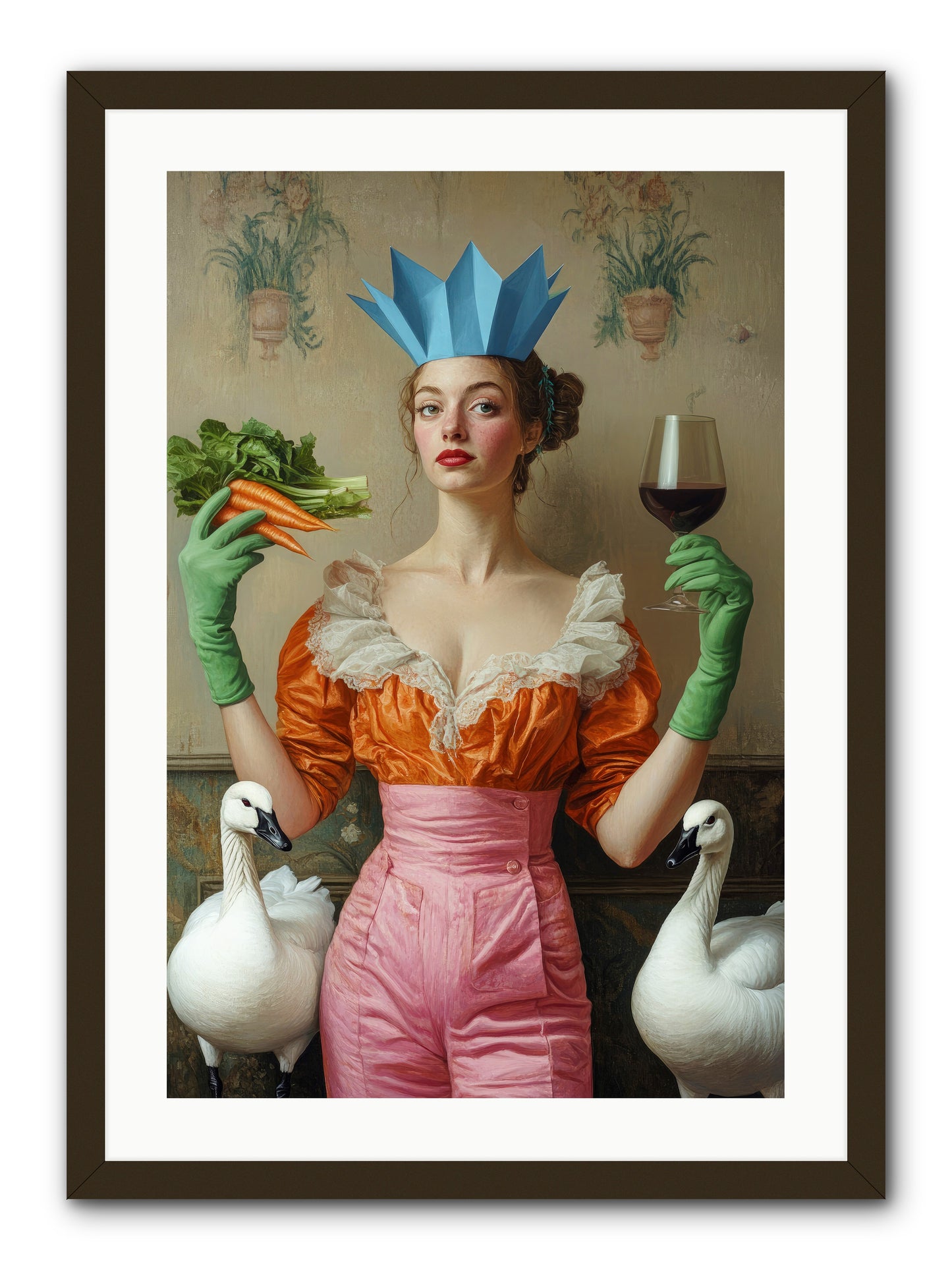 Garden Of Mad Delights -- Framed Print - Black 20x30
