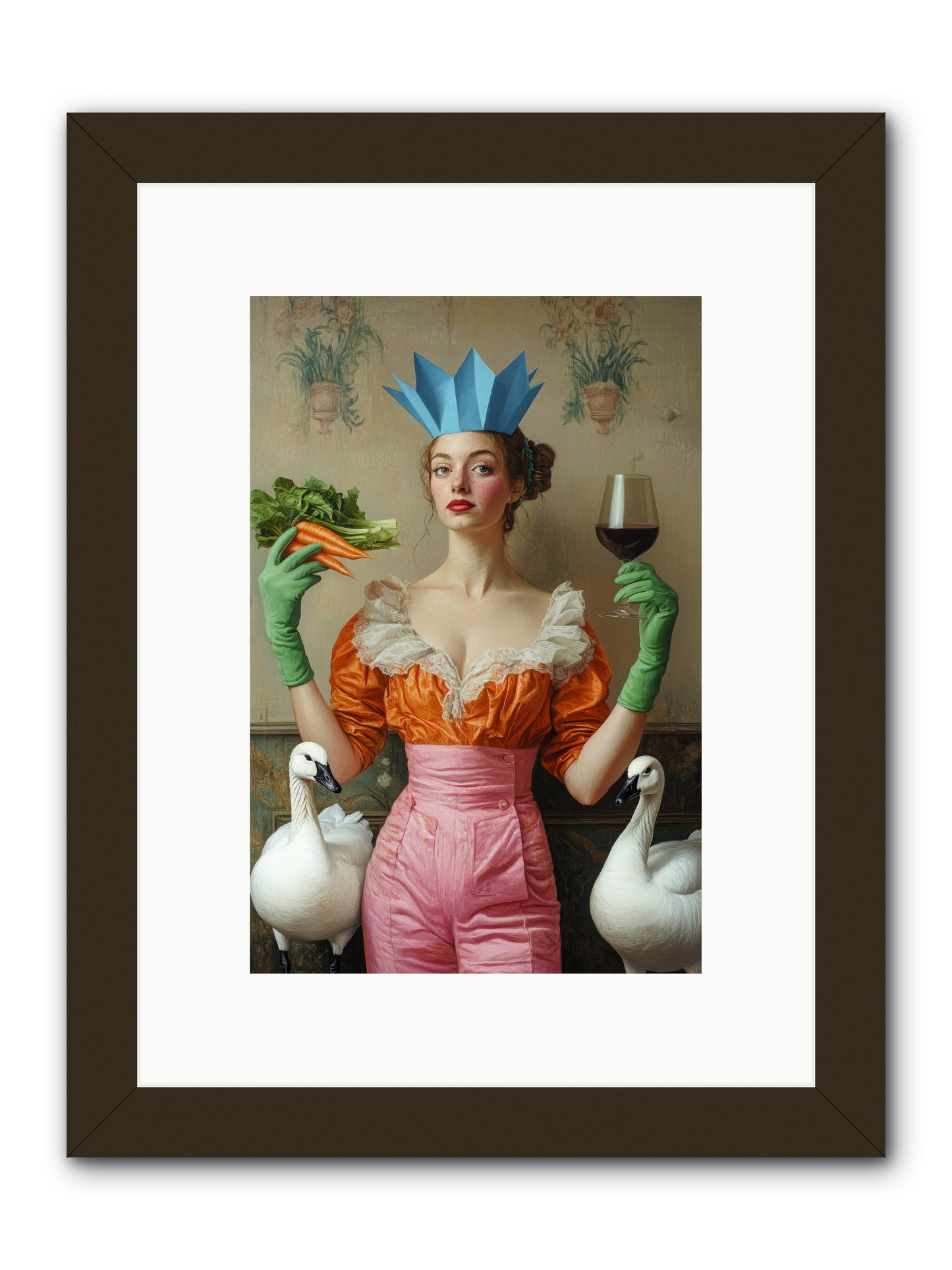 Garden Of Mad Delights -- Framed Print - Black 8x12
