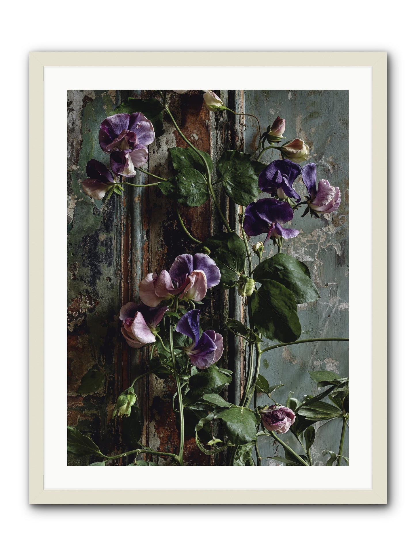 Garden Orphans -- Framed Print - White 24x32