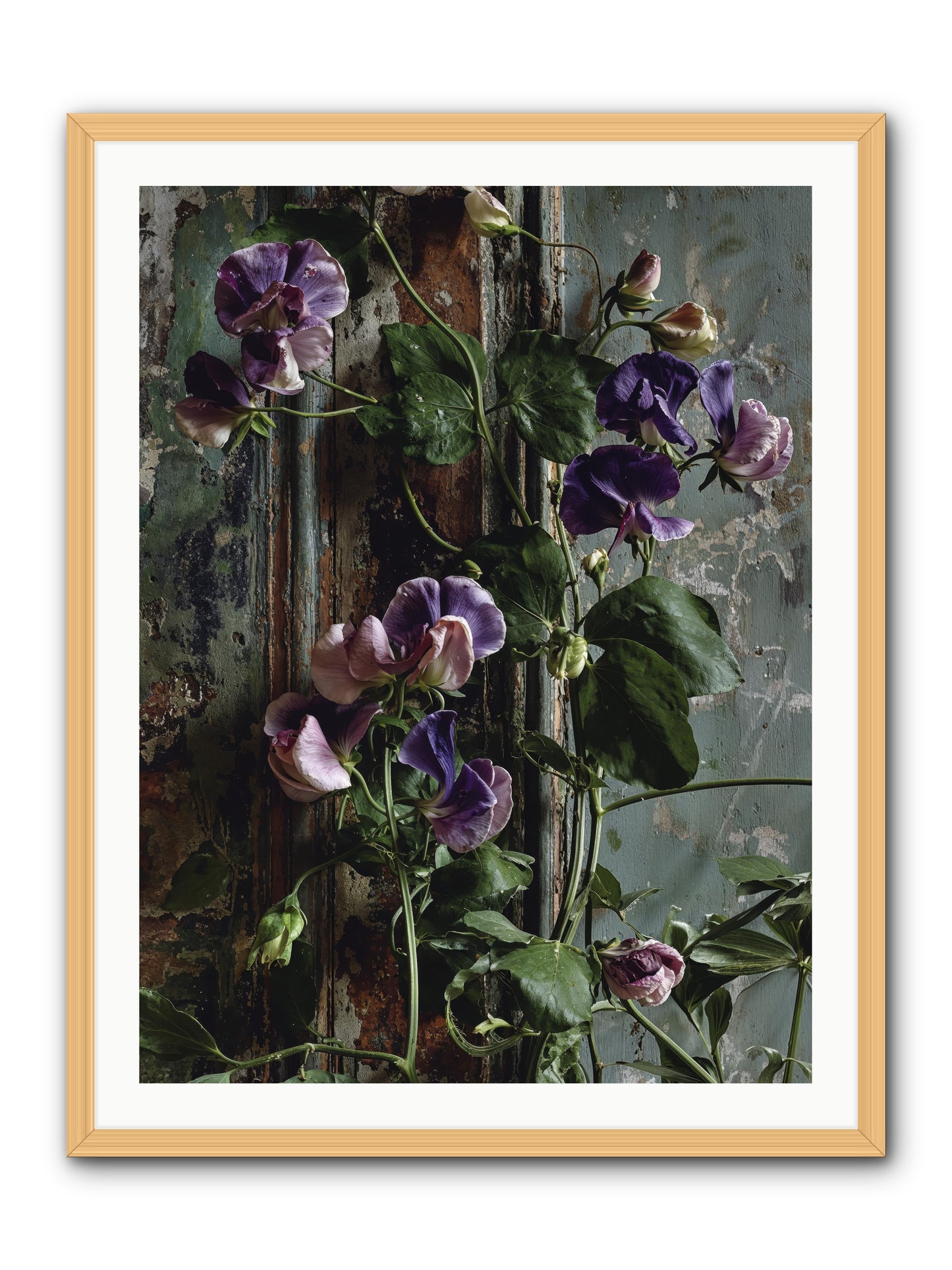 Garden Orphans -- Framed Print - Natural 30x40