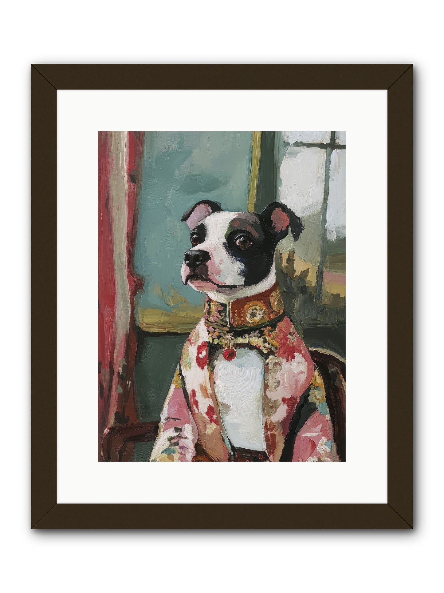 Garden Party Finery -- Framed Print - Black 12x16