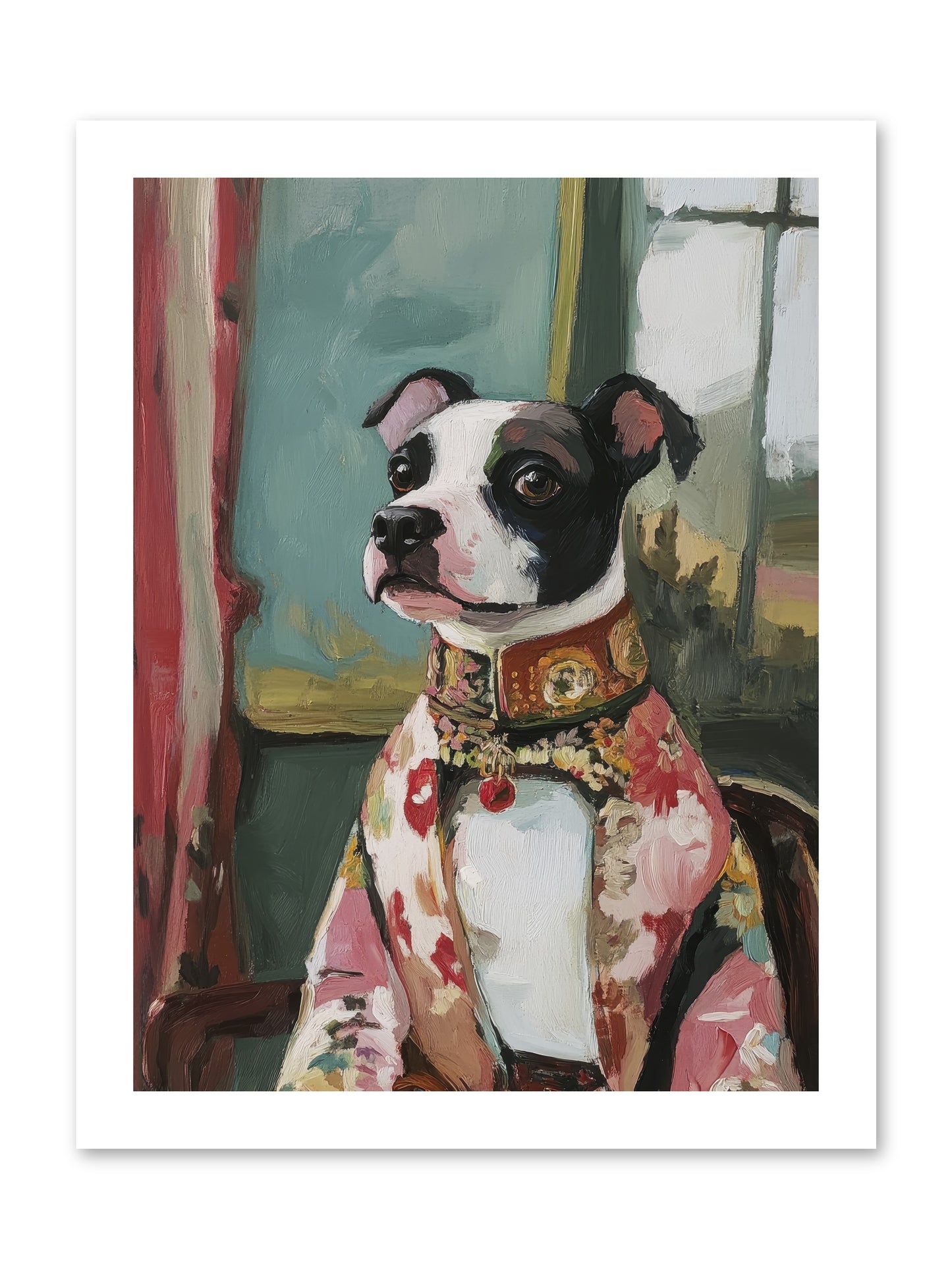 Garden Party Finery -- Paper Print 12x16