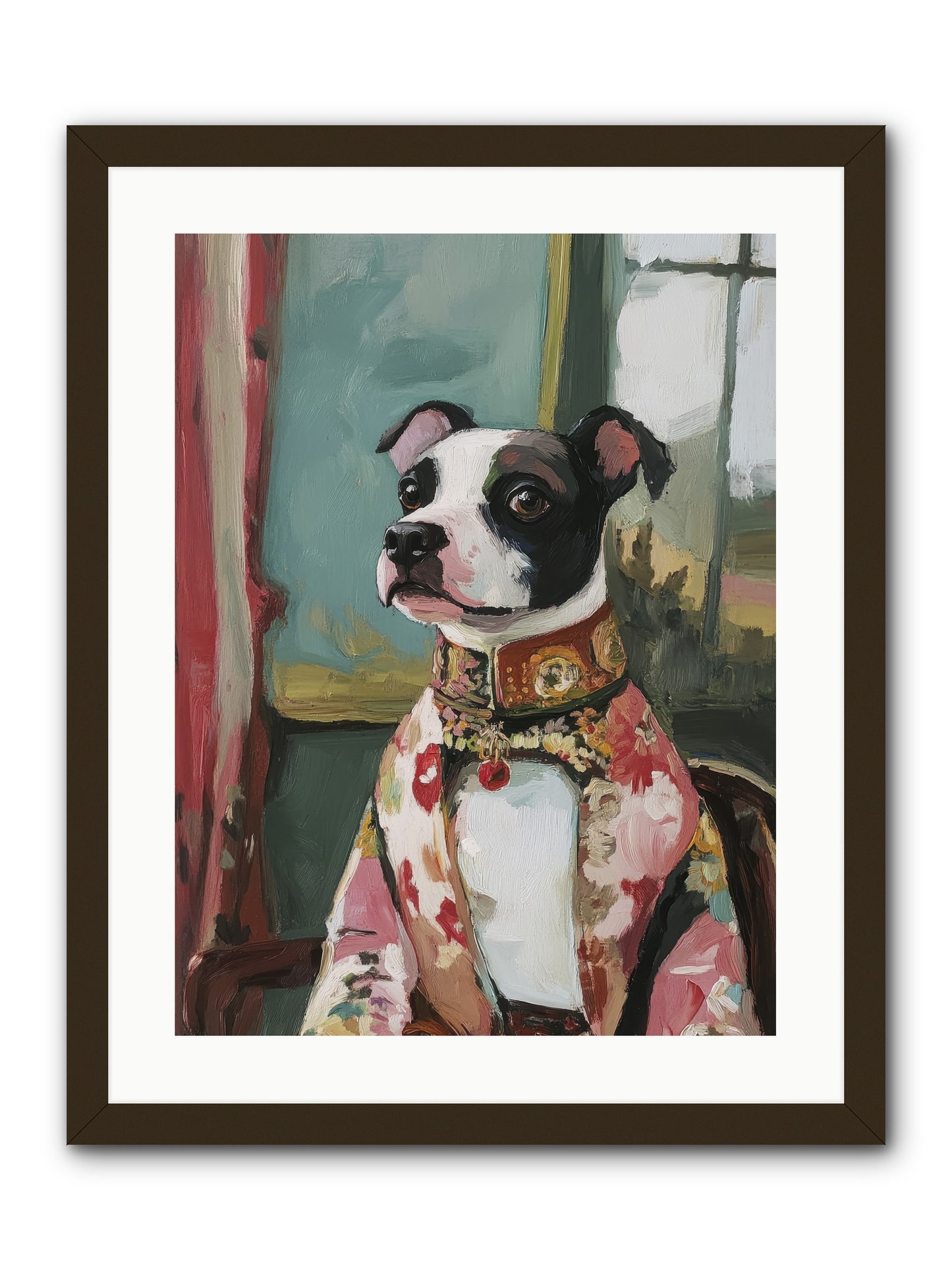 Garden Party Finery -- Framed Print - Black 18x24
