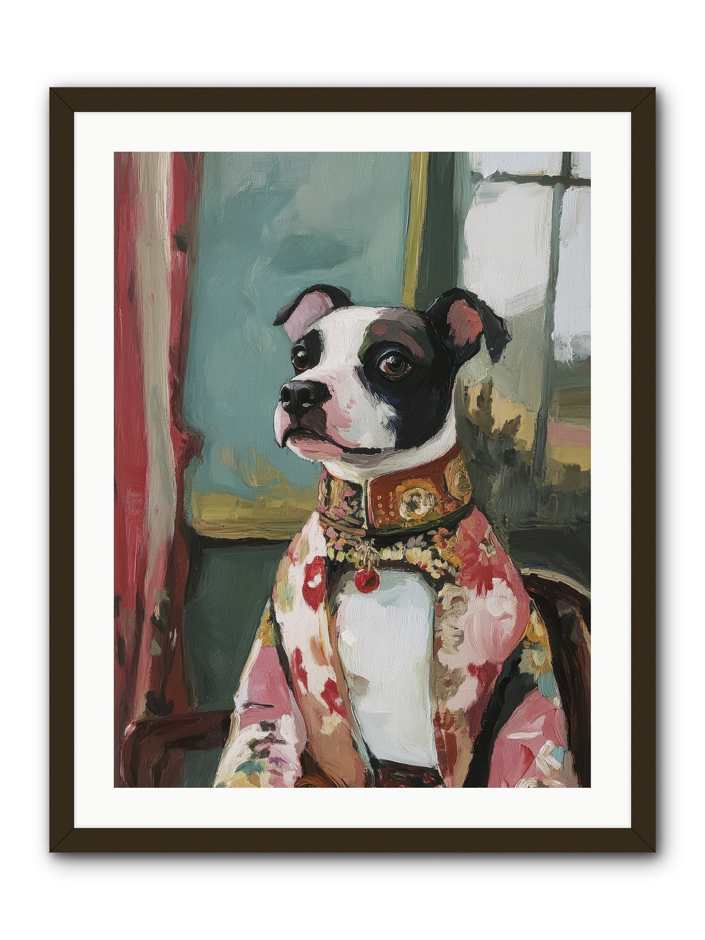 Garden Party Finery -- Framed Print - Black 24x32