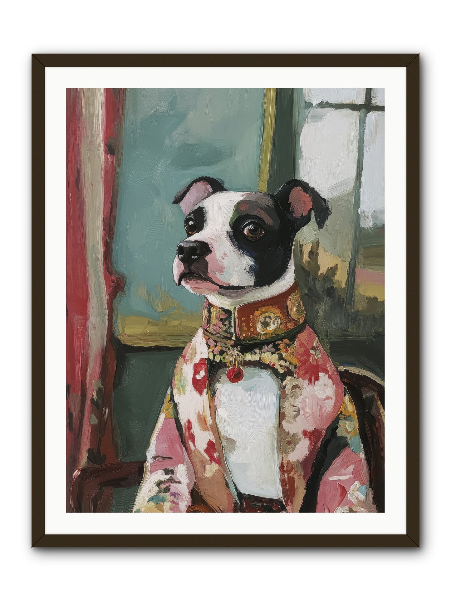 Garden Party Finery -- Framed Print - Black 30x40