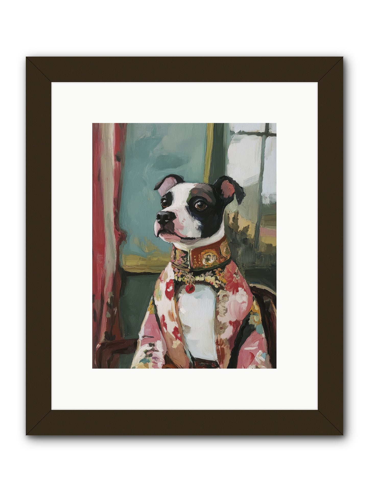 Garden Party Finery -- Framed Print - Black 9x12
