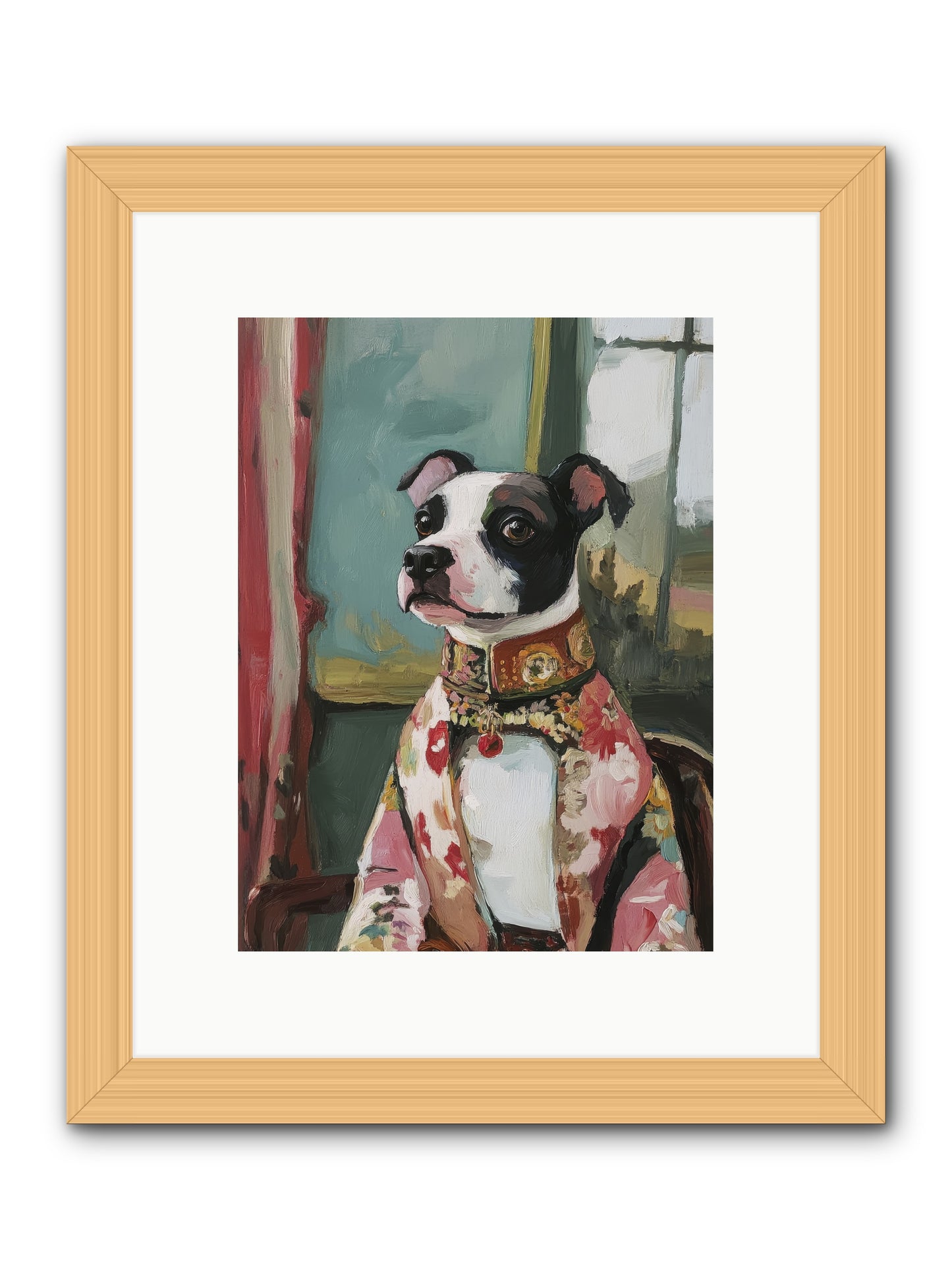 Garden Party Finery -- Framed Print - Natural 9x12
