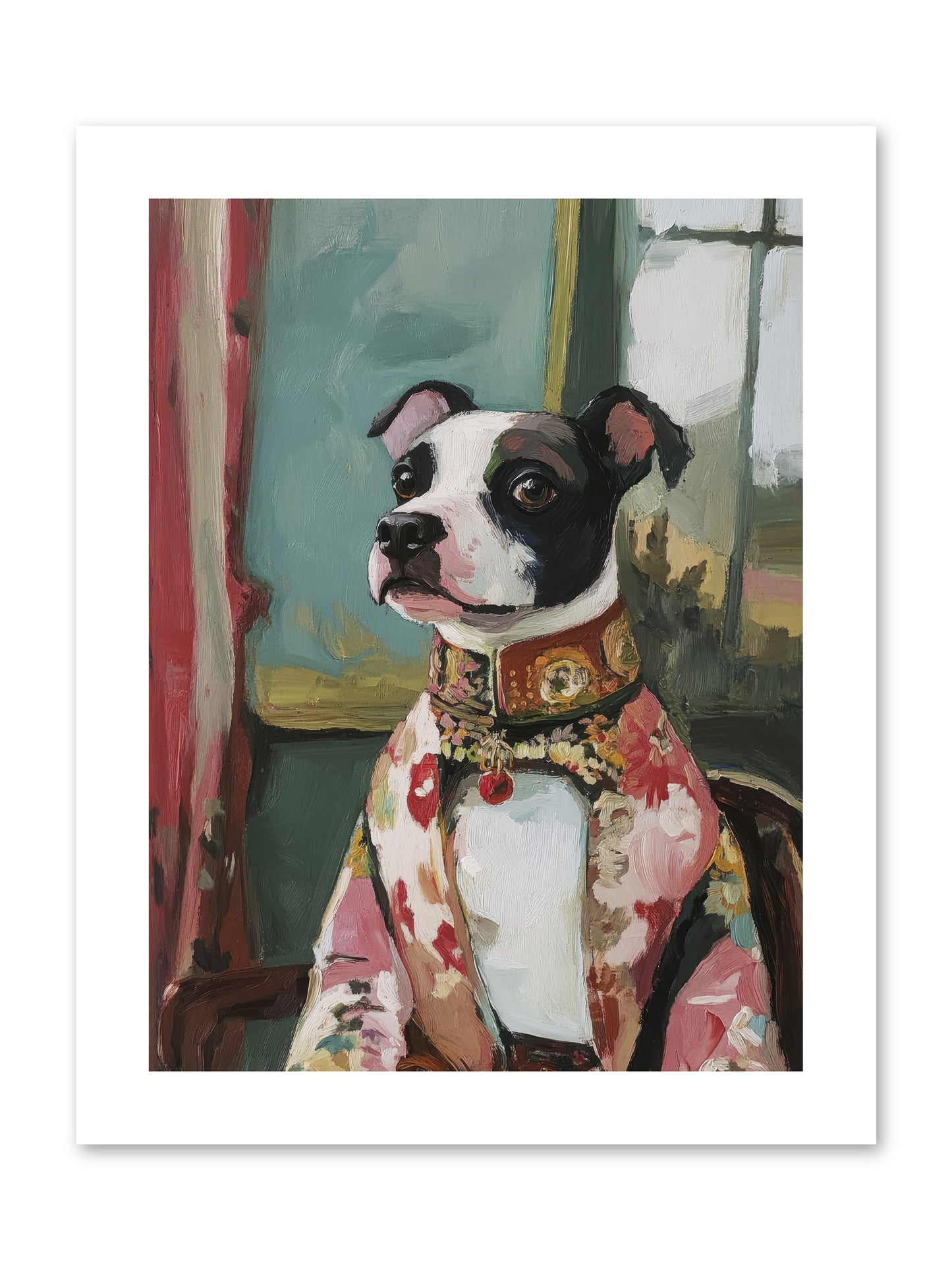 Garden Party Finery -- Loose Canvas Print 9x12
