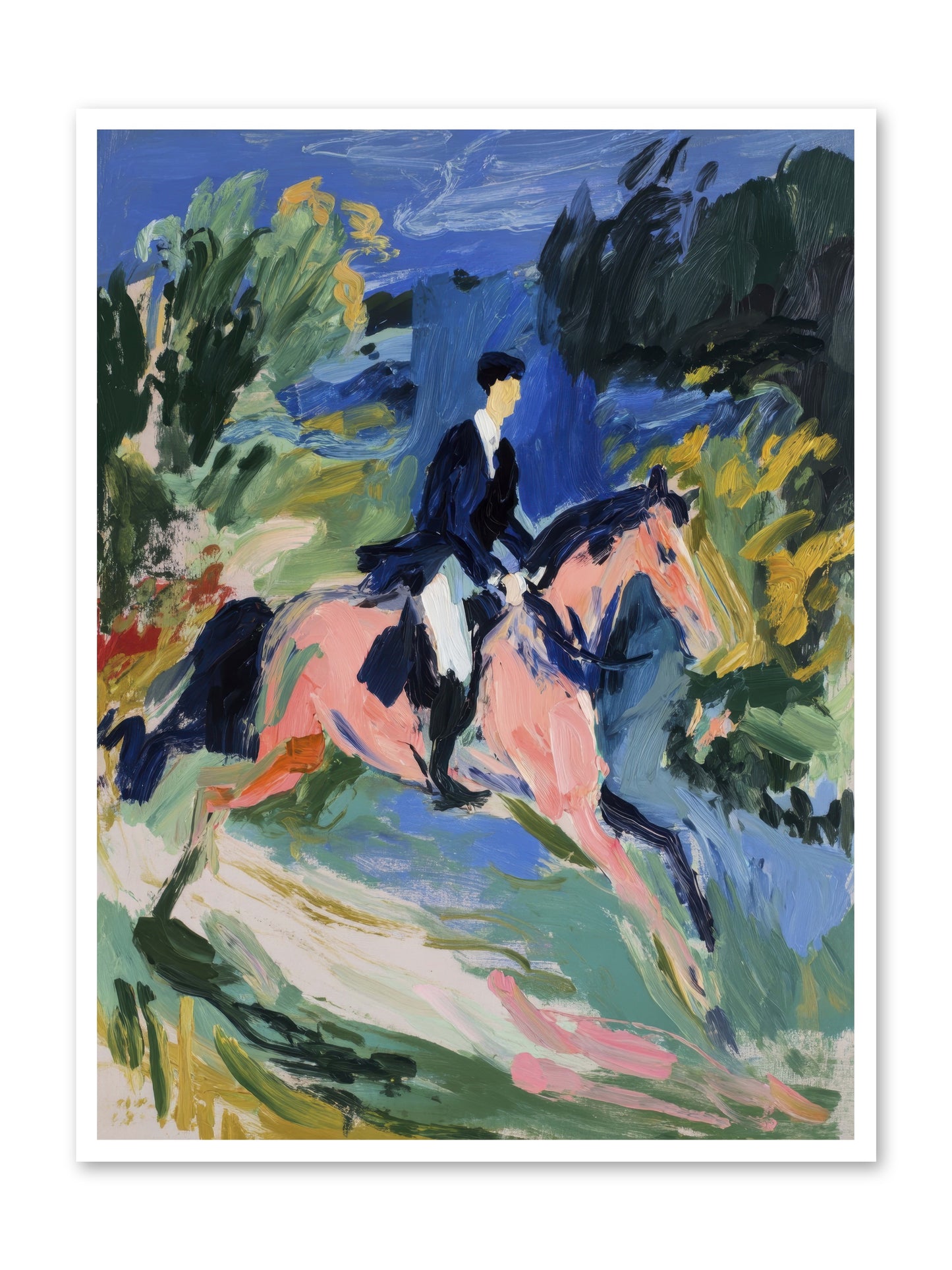 Garden Path Gallop -- Paper Print 36x48