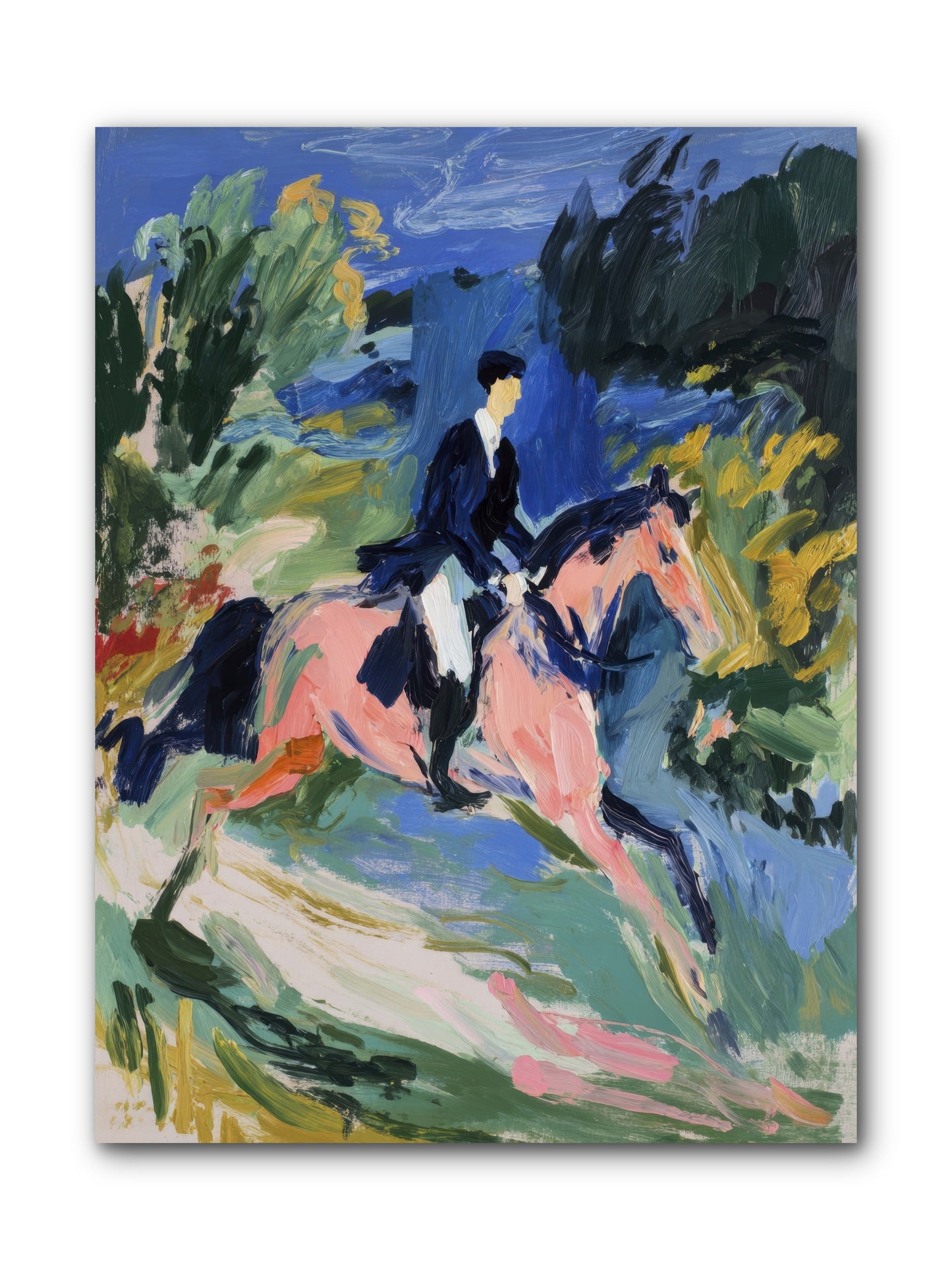 Garden Path Gallop -- Wrapped Canvas 9x12