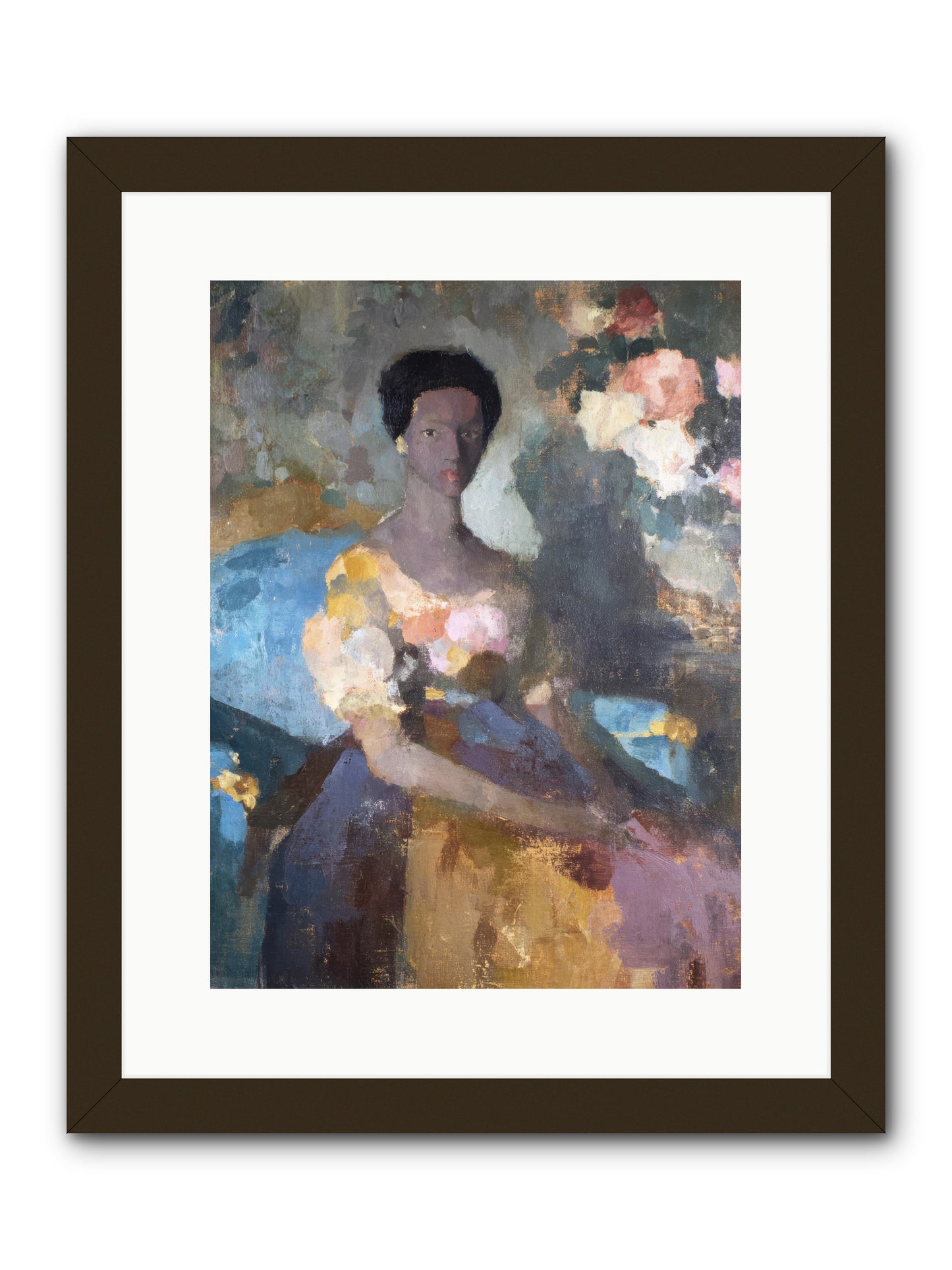 Garden Suite on Rue Amour -- Framed Print - Black 12x16