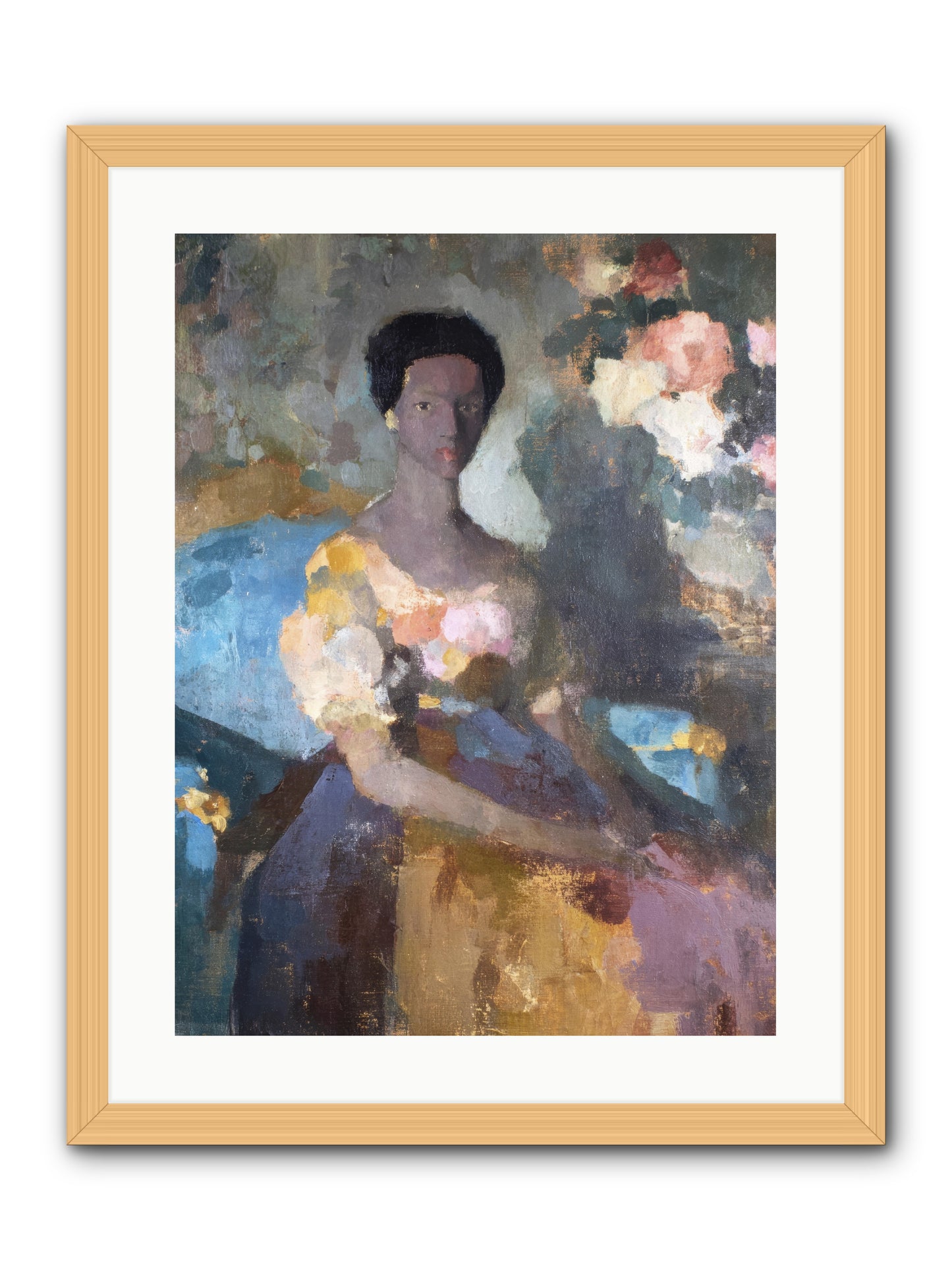 Garden Suite on Rue Amour -- Framed Print - Natural 18x24