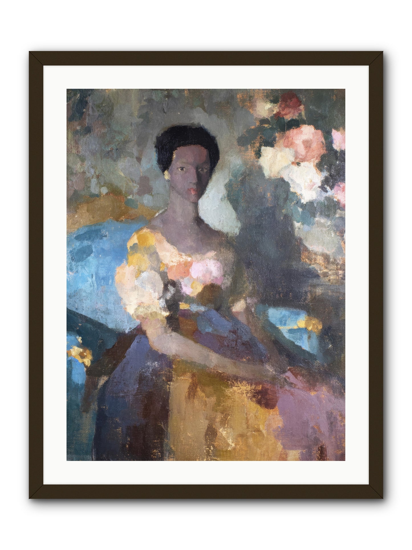 Garden Suite on Rue Amour -- Framed Print - Black 24x32