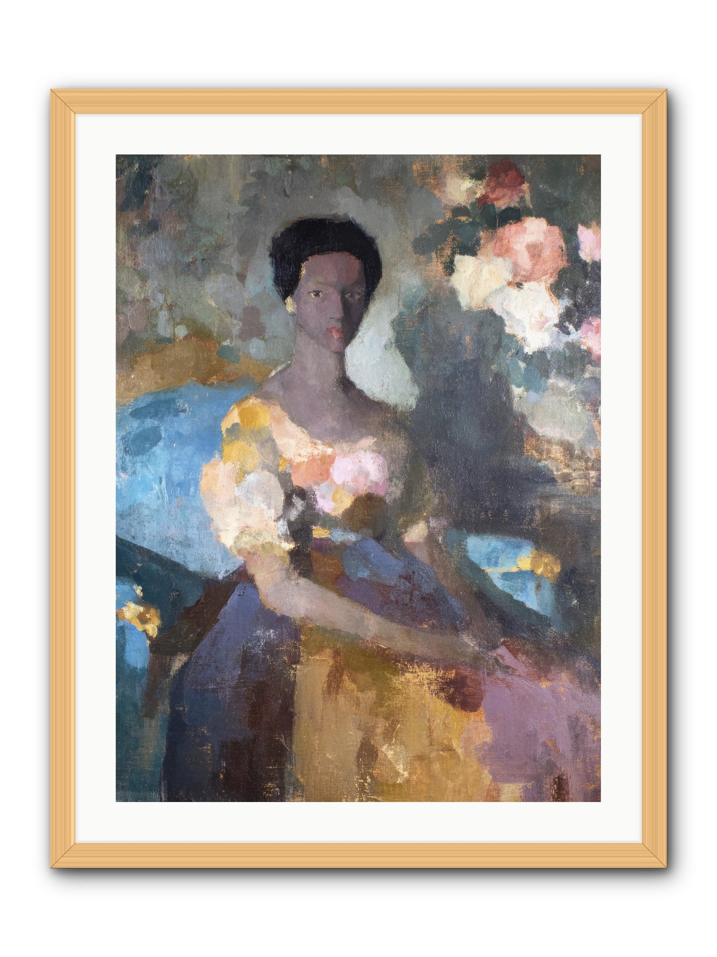 Garden Suite on Rue Amour -- Framed Print - Natural 24x32