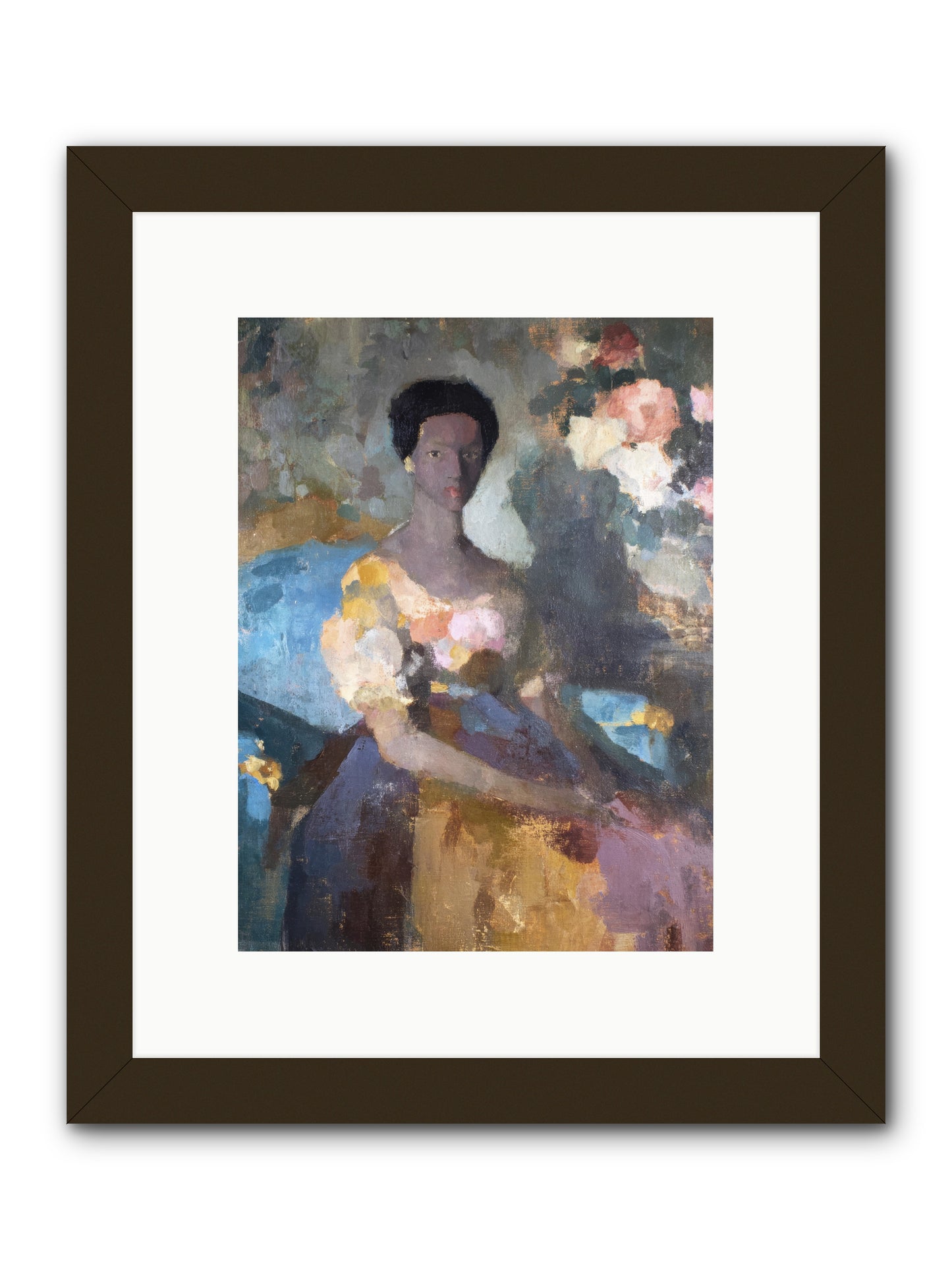 Garden Suite on Rue Amour -- Framed Print - Black 9x12
