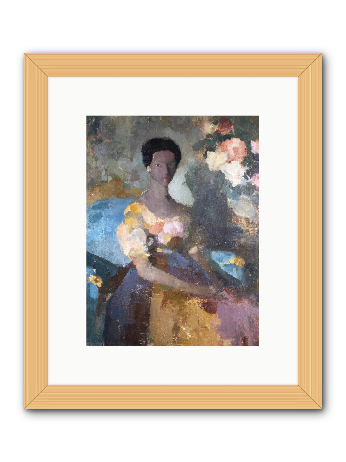Garden Suite on Rue Amour -- Framed Print - Natural 9x12