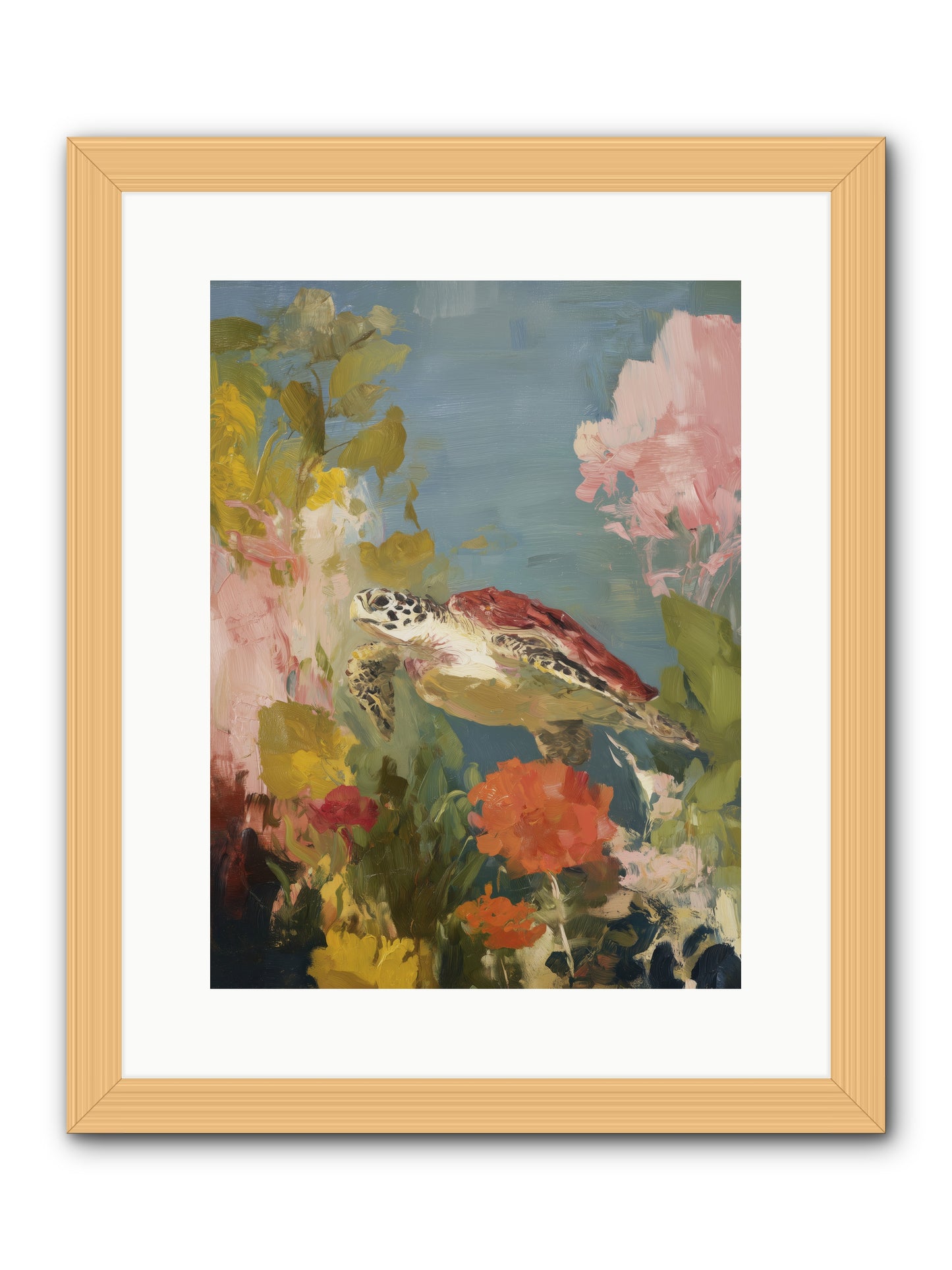 Garden of Light -- Framed Print - Natural 12x16