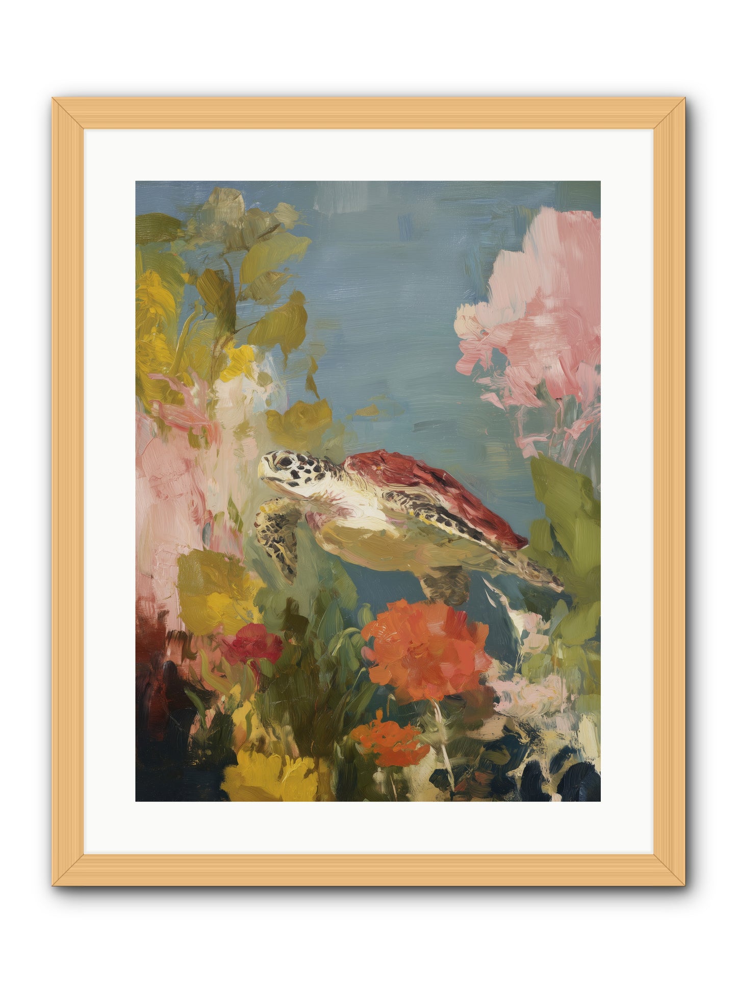Garden of Light -- Framed Print - Natural 18x24