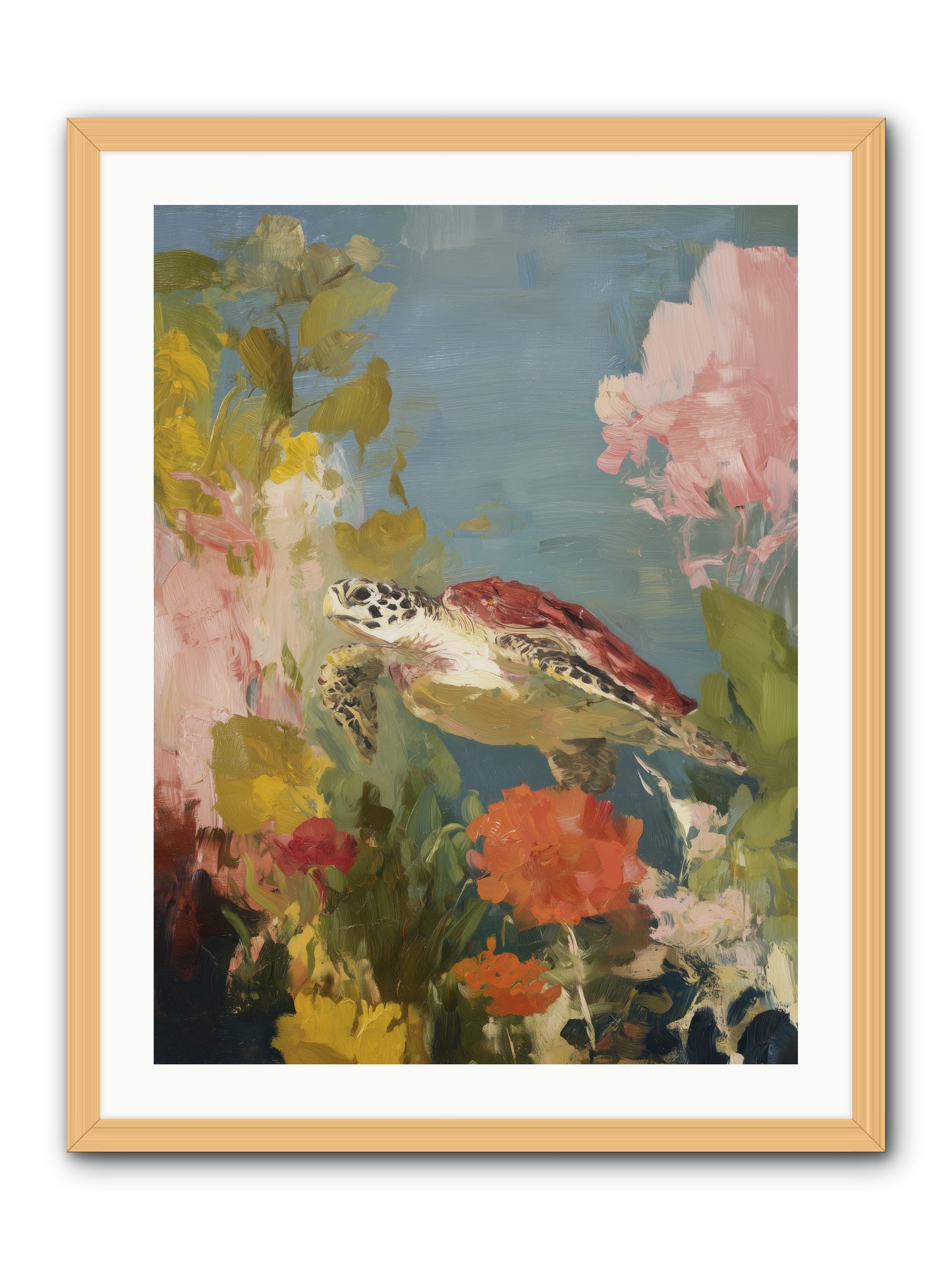 Garden of Light -- Framed Print - Natural 24x32