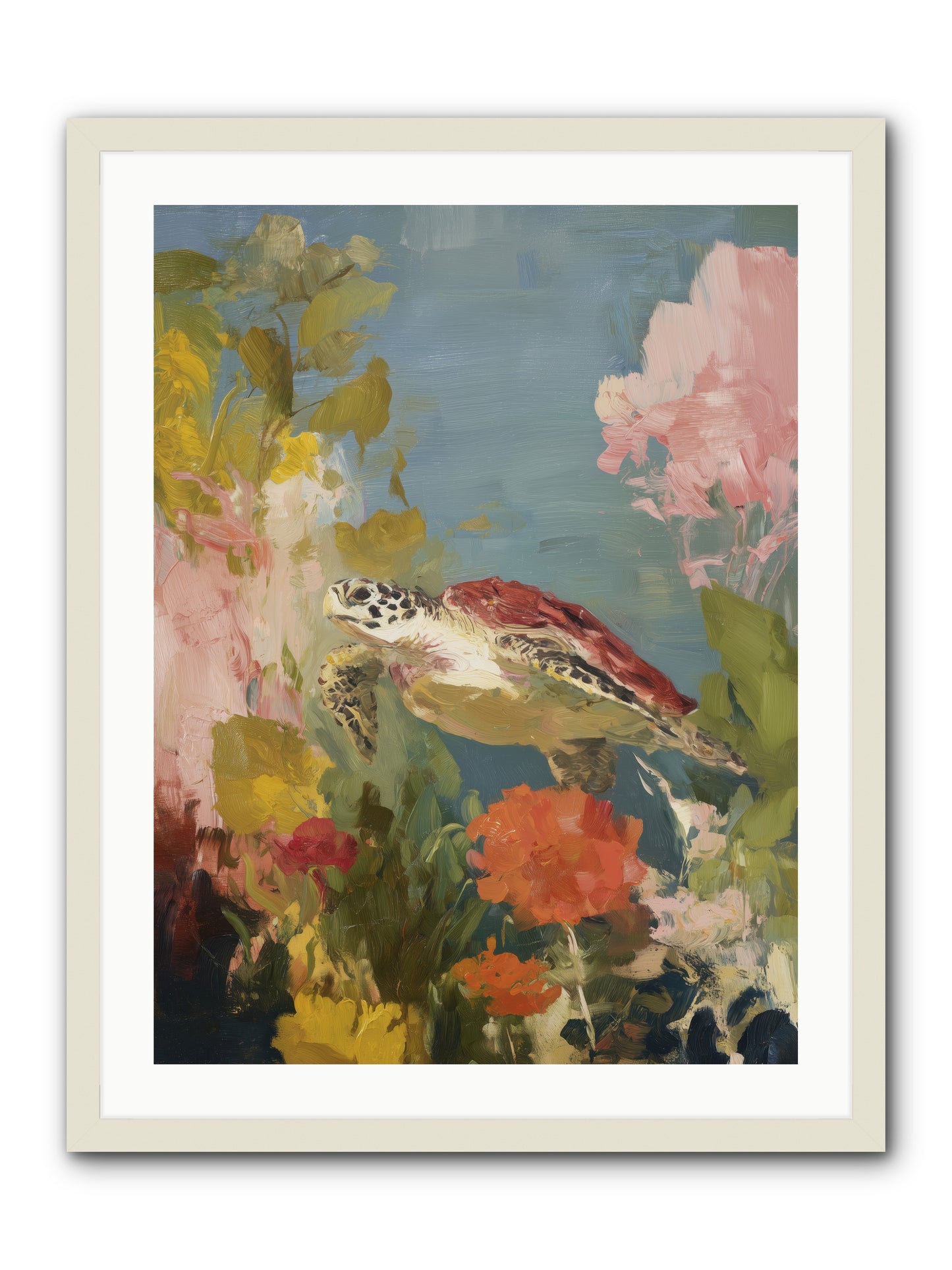 Garden of Light -- Framed Print - White 24x32