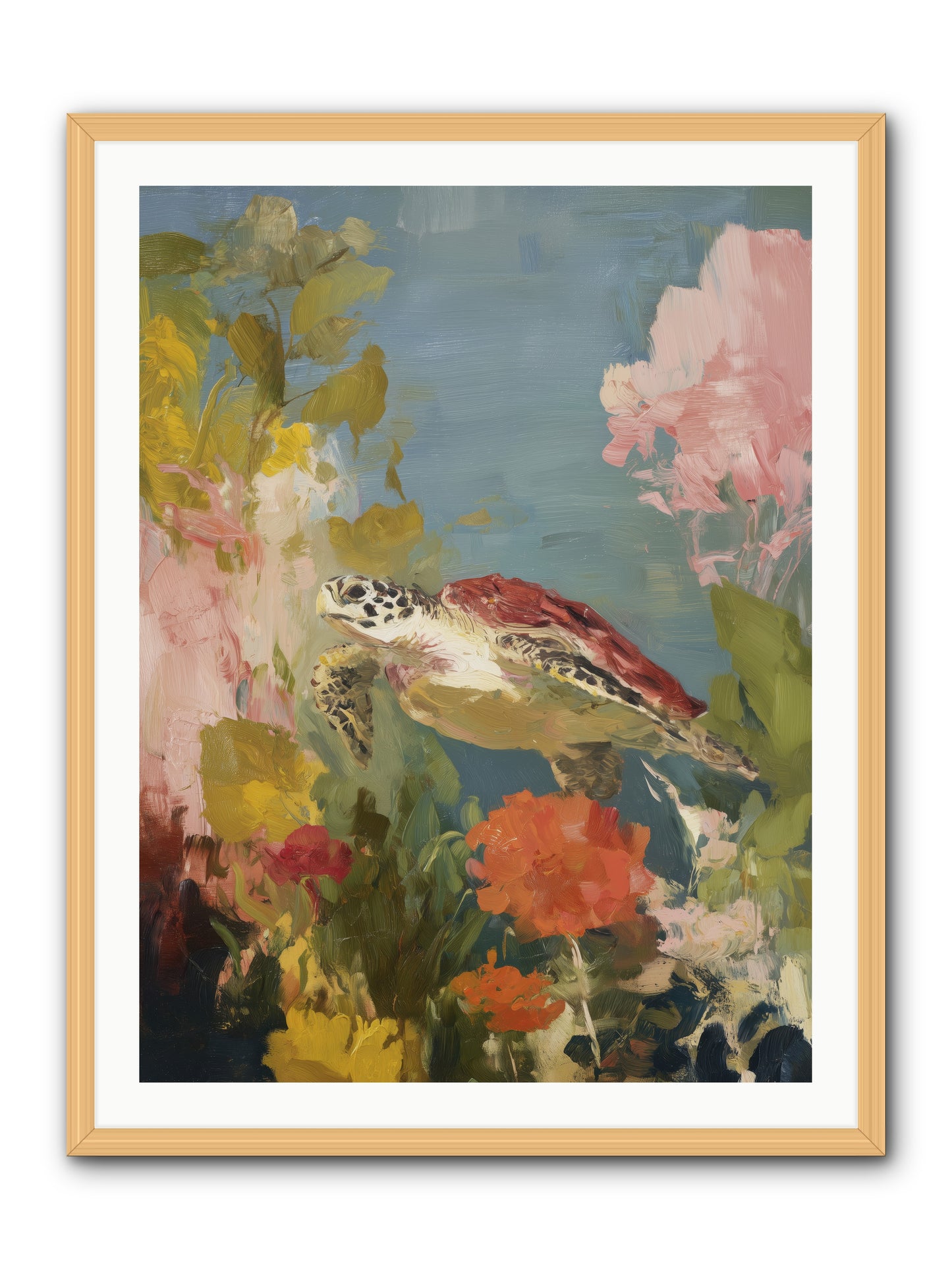 Garden of Light -- Framed Print - Natural 30x40