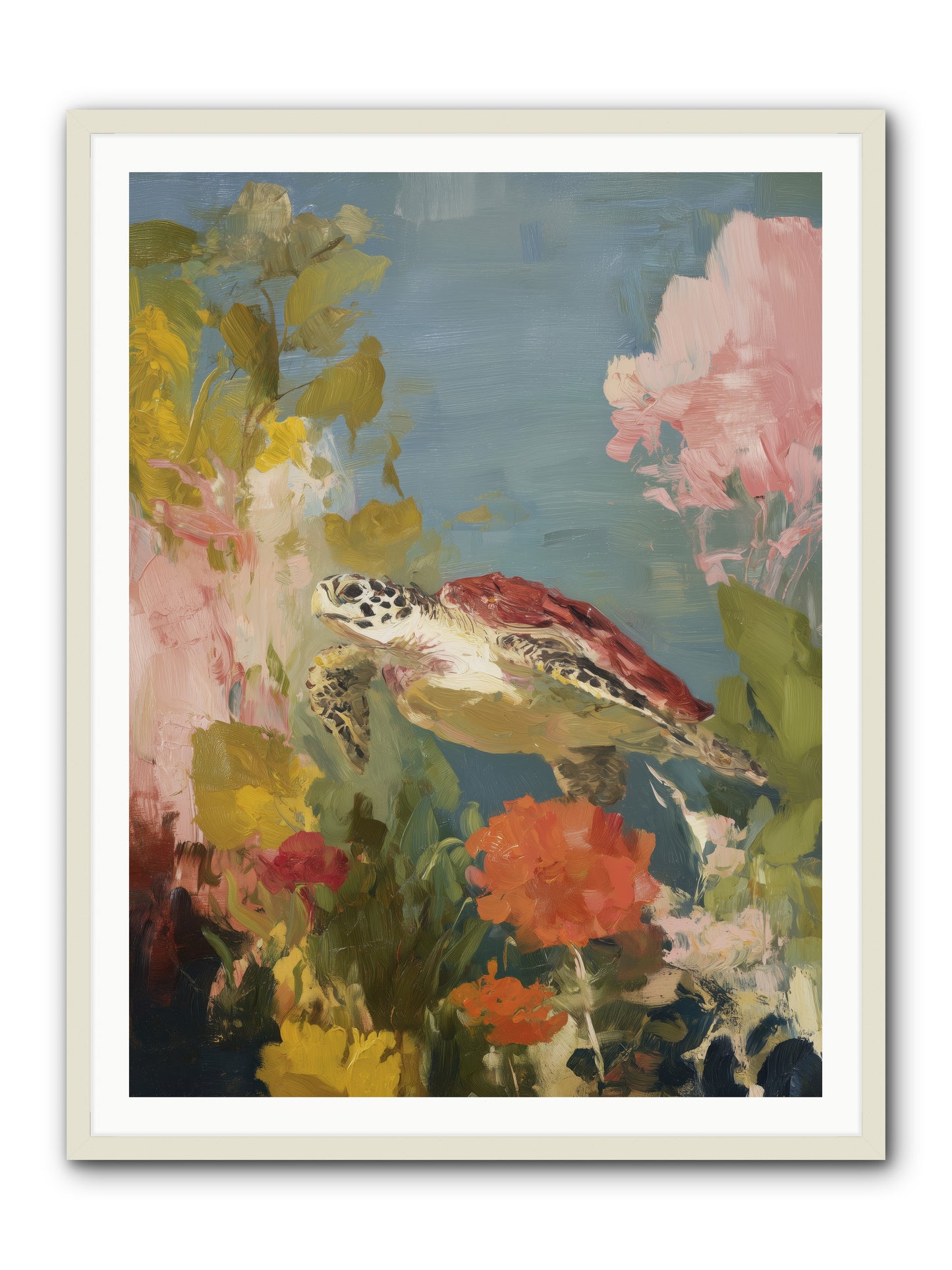 Garden of Light -- Framed Print - White 36x48