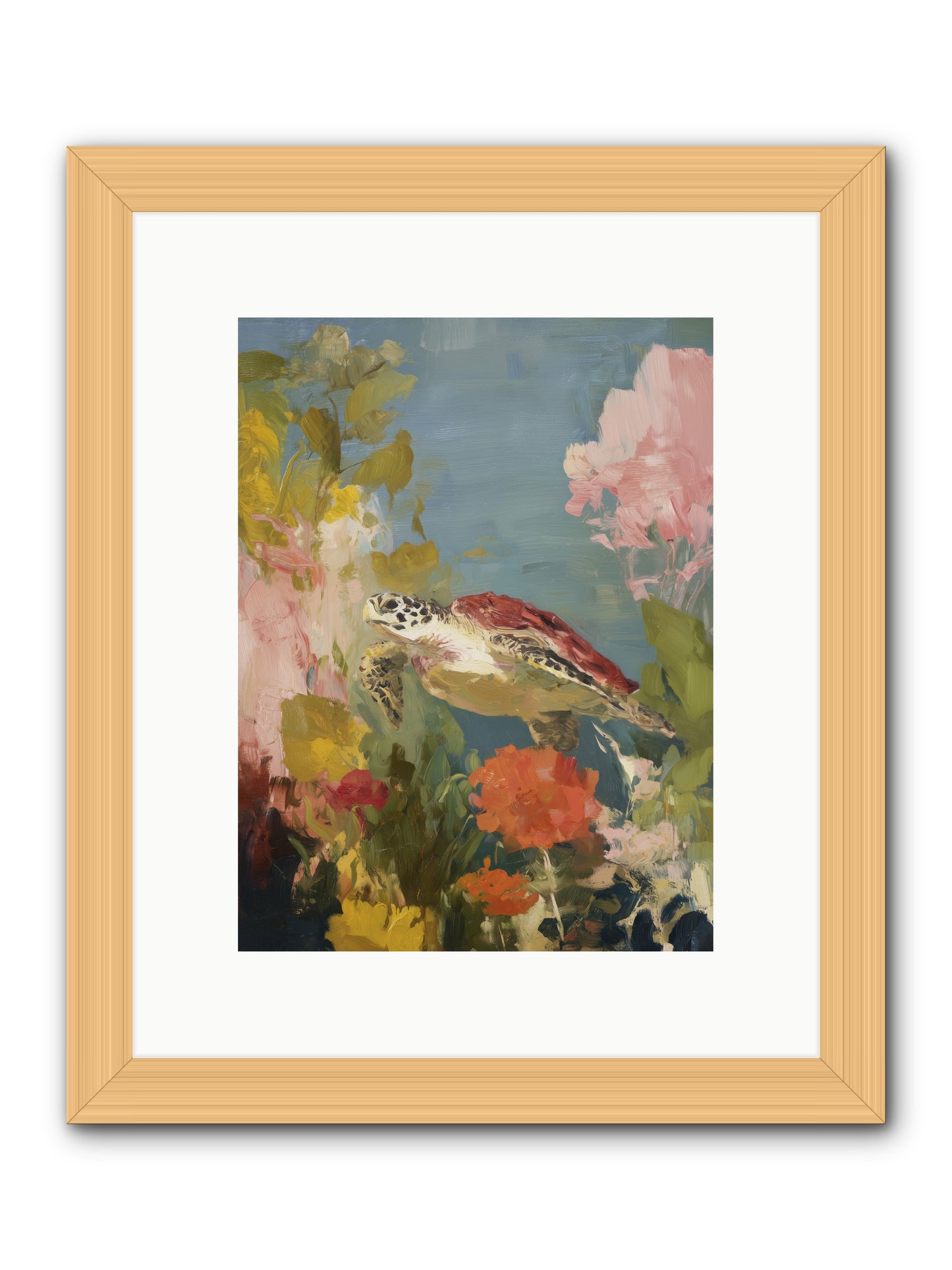 Garden of Light -- Framed Print - Natural 9x12