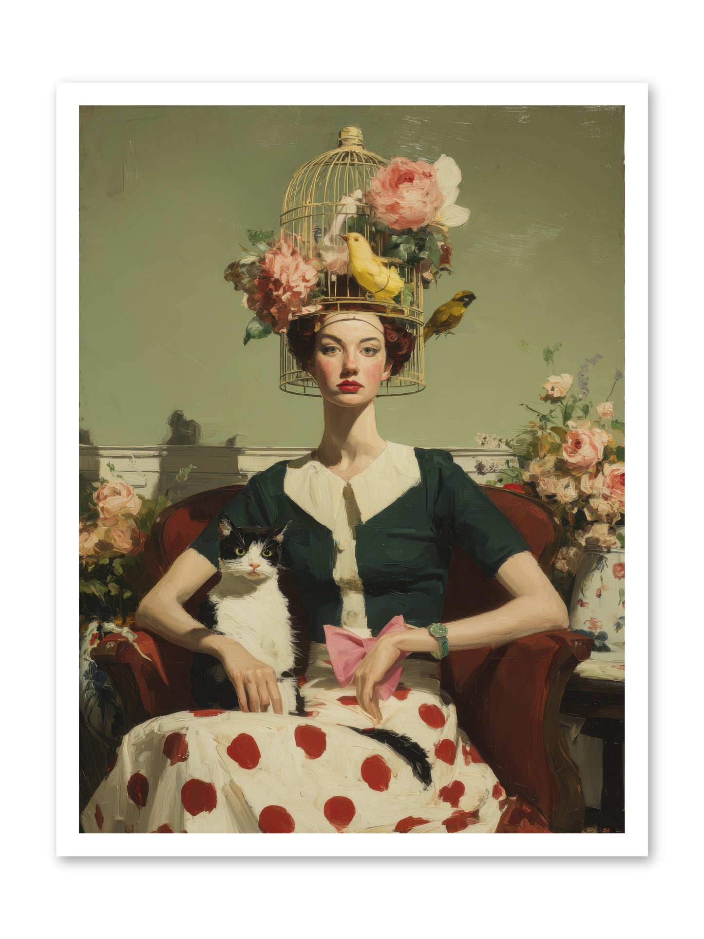Gardenia & the Telephone Line -- Paper Print 24x32