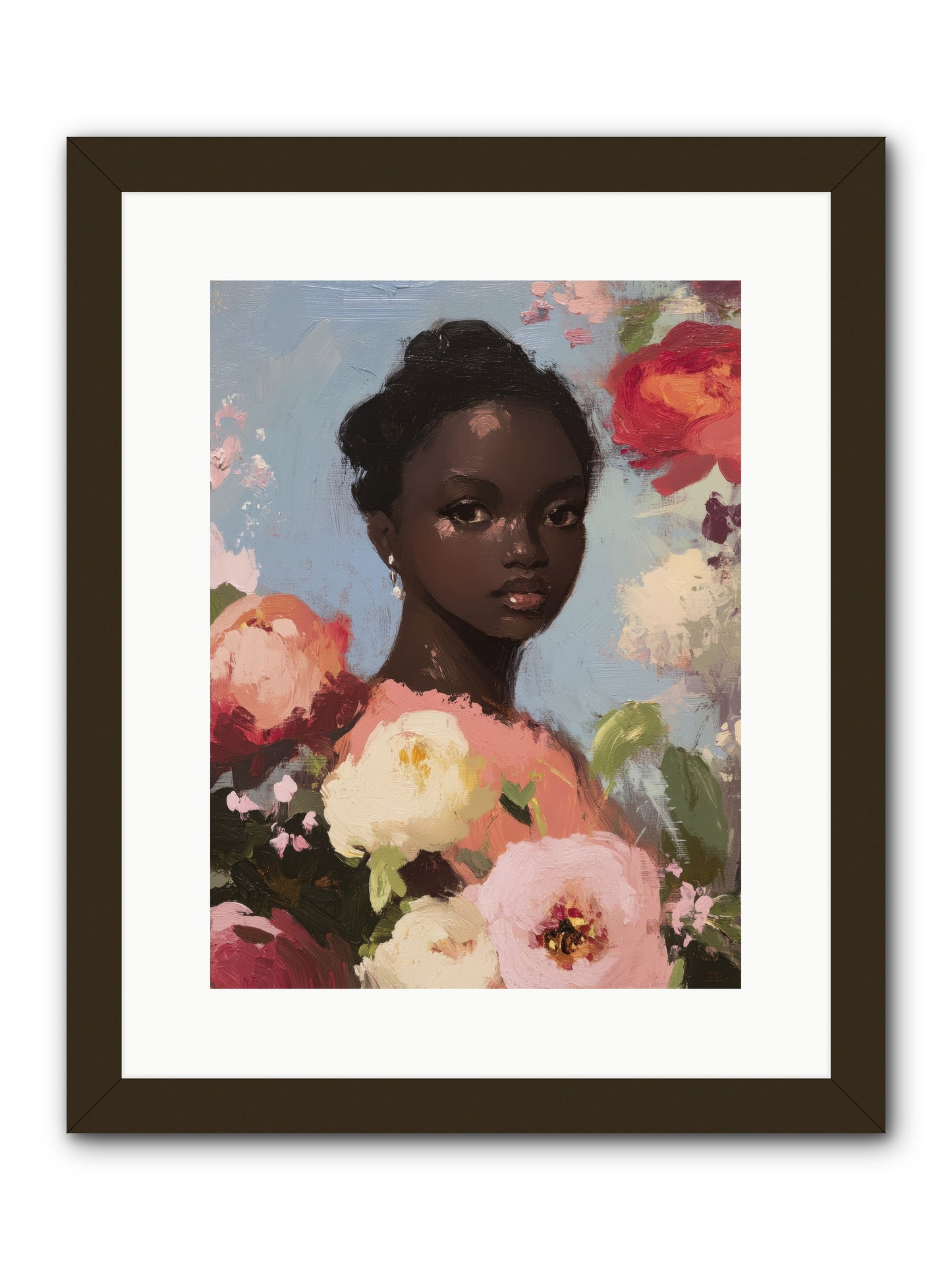 Gardenia’s Secret Keep-REZ -- Framed Print - Black 12x16