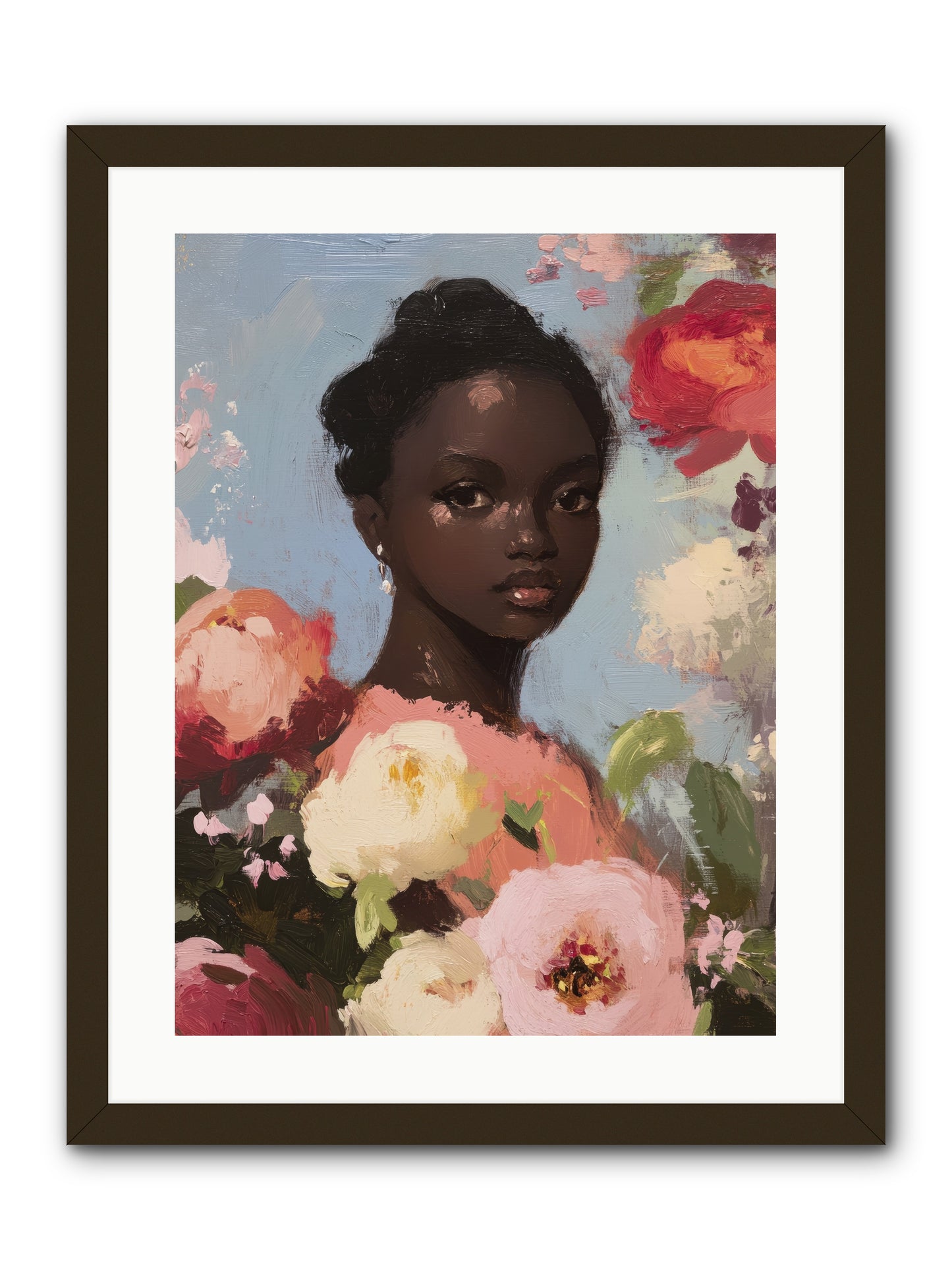 Gardenia’s Secret Keep-REZ -- Framed Print - Black 18x24