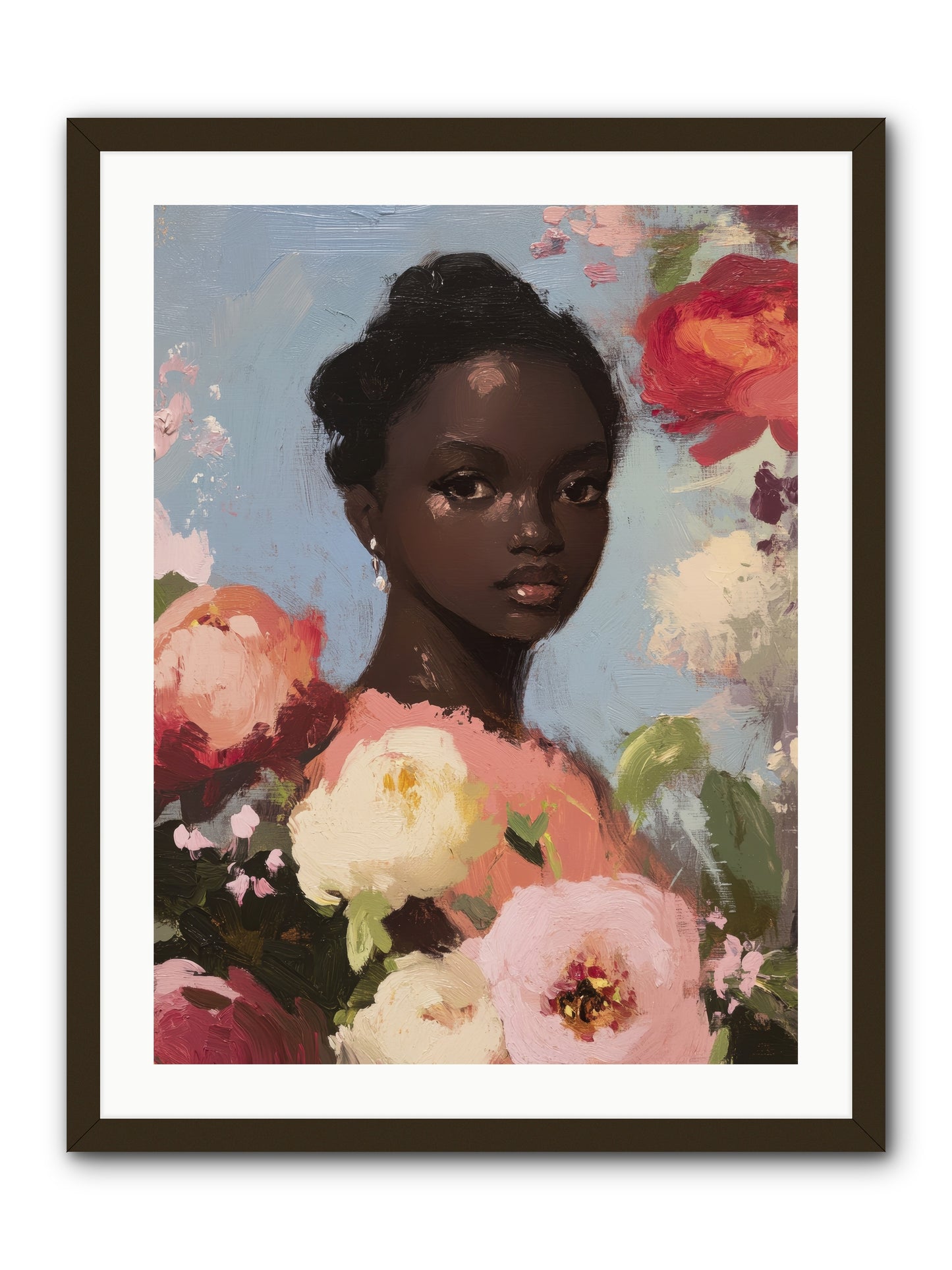 Gardenia’s Secret Keep-REZ -- Framed Print - Black 24x32