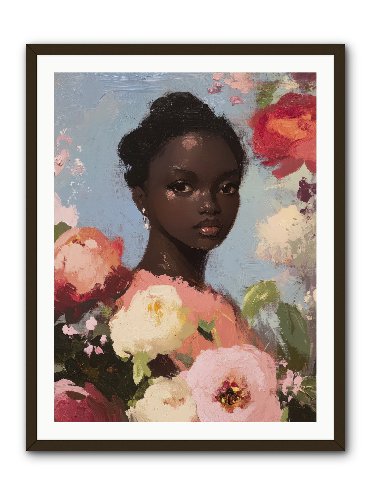 Gardenia’s Secret Keep-REZ -- Framed Print - Black 30x40