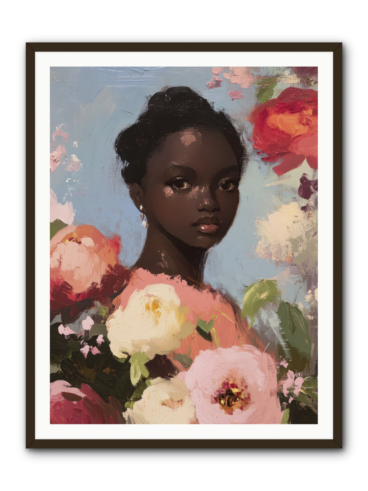 Gardenia’s Secret Keep-REZ -- Framed Print - Black 36x48