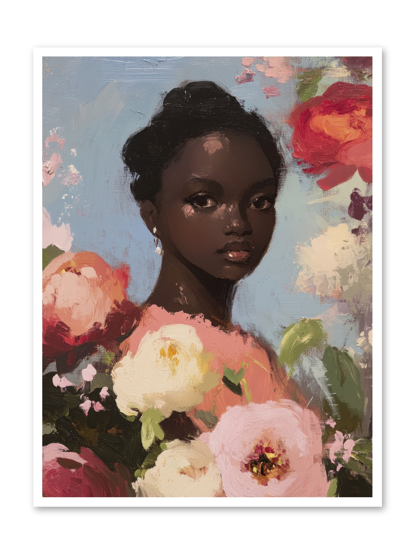 Gardenia’s Secret Keep-REZ -- Loose Canvas Print 36x48