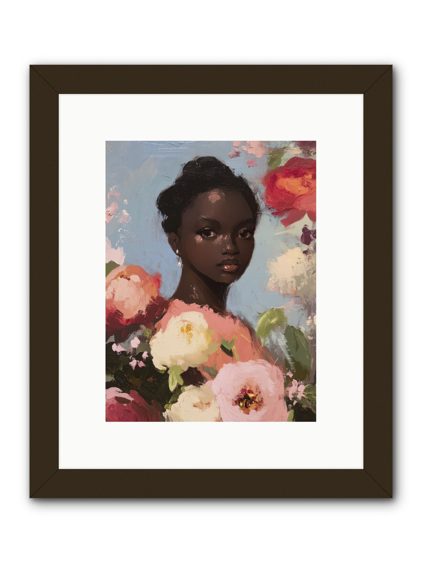 Gardenia’s Secret Keep-REZ -- Framed Print - Black 9x12
