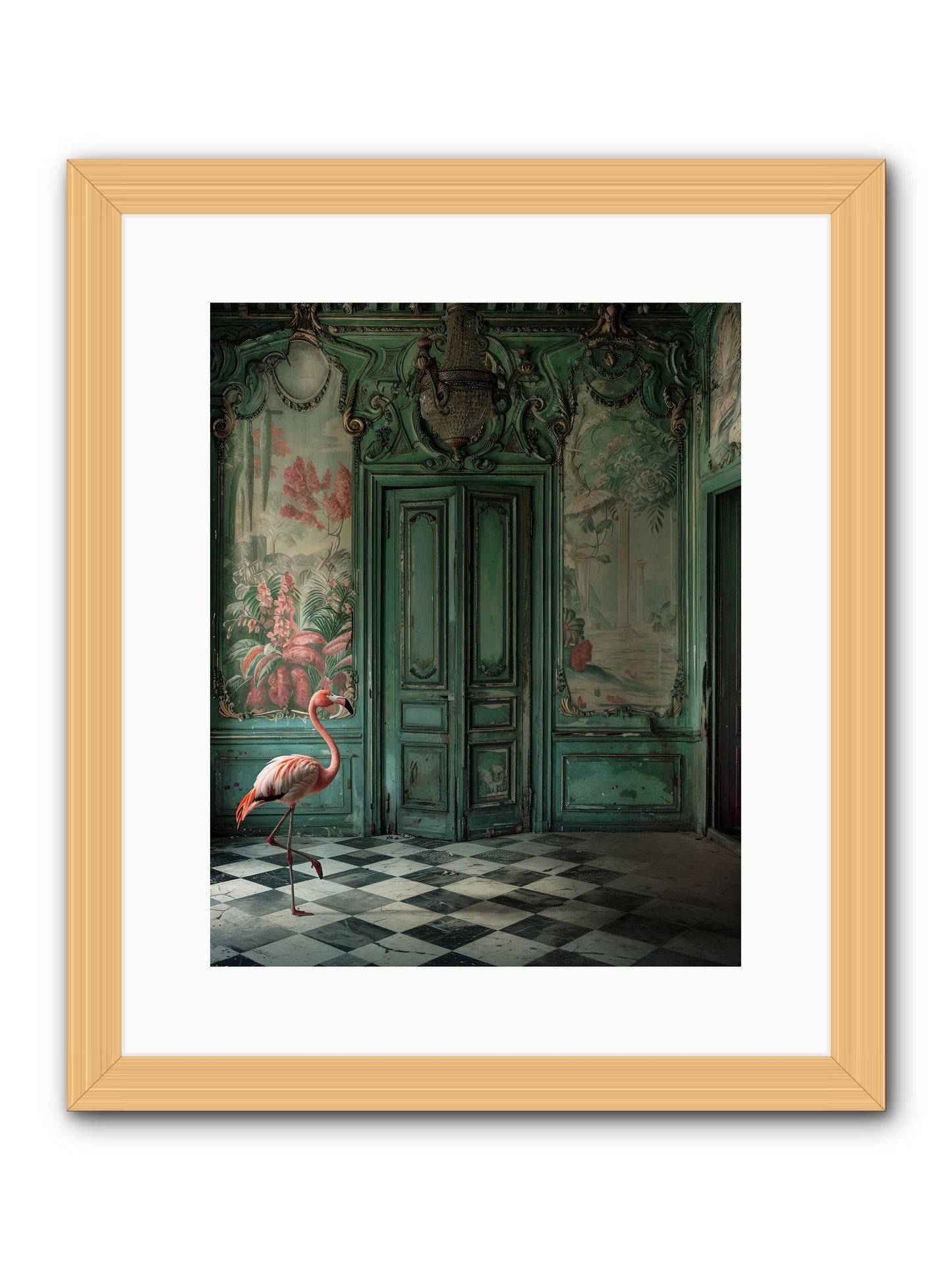 Gatekeeper Of Verdant Wetlands -- Framed Print - Natural 12x15