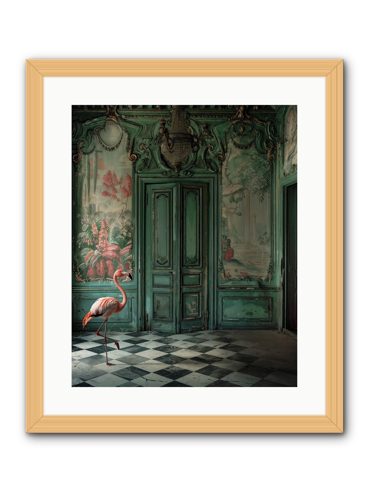 Gatekeeper Of Verdant Wetlands -- Framed Print - Natural 16x20