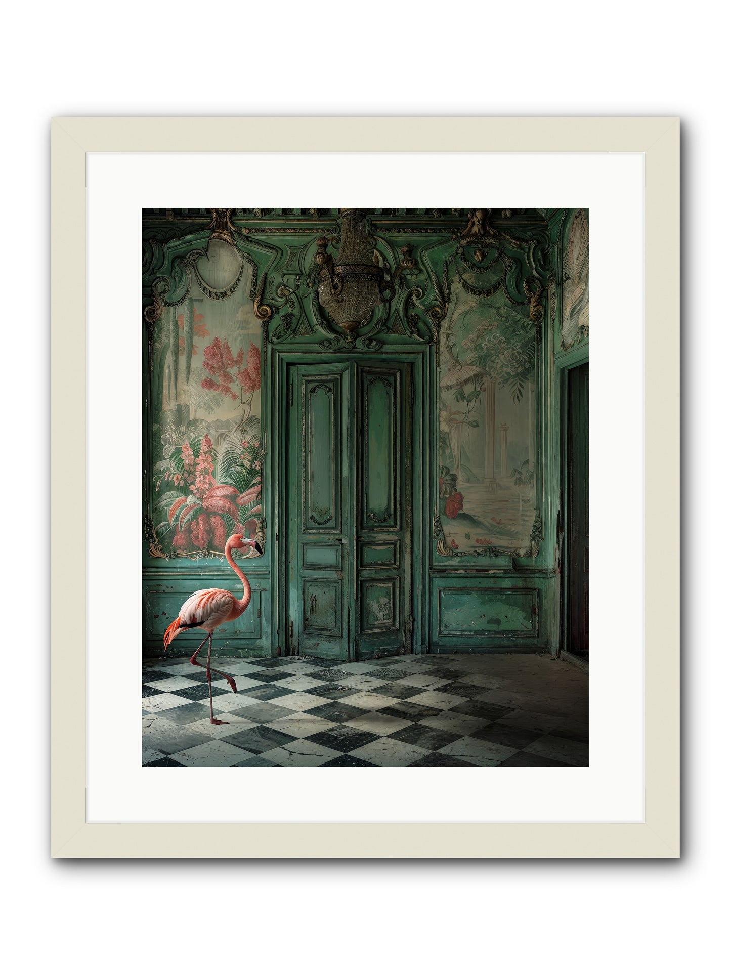 Gatekeeper Of Verdant Wetlands -- Framed Print - White 16x20