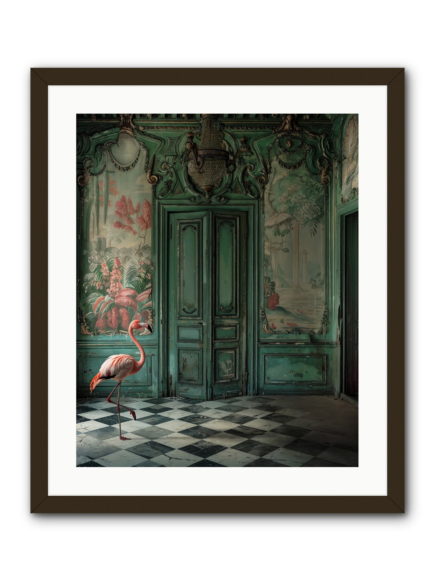 Gatekeeper Of Verdant Wetlands -- Framed Print - Black 20x25