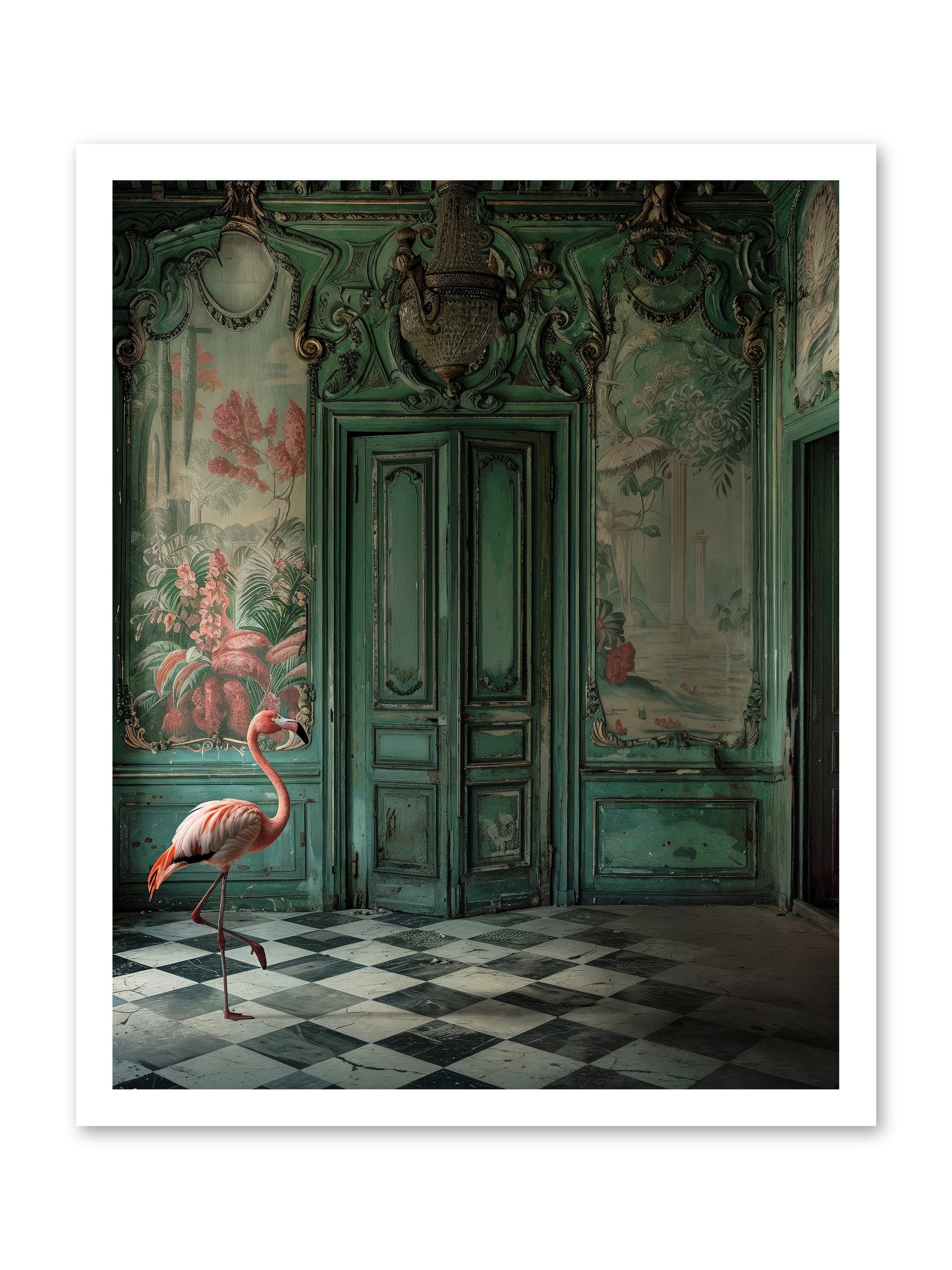Gatekeeper Of Verdant Wetlands -- Loose Canvas Print 20x25