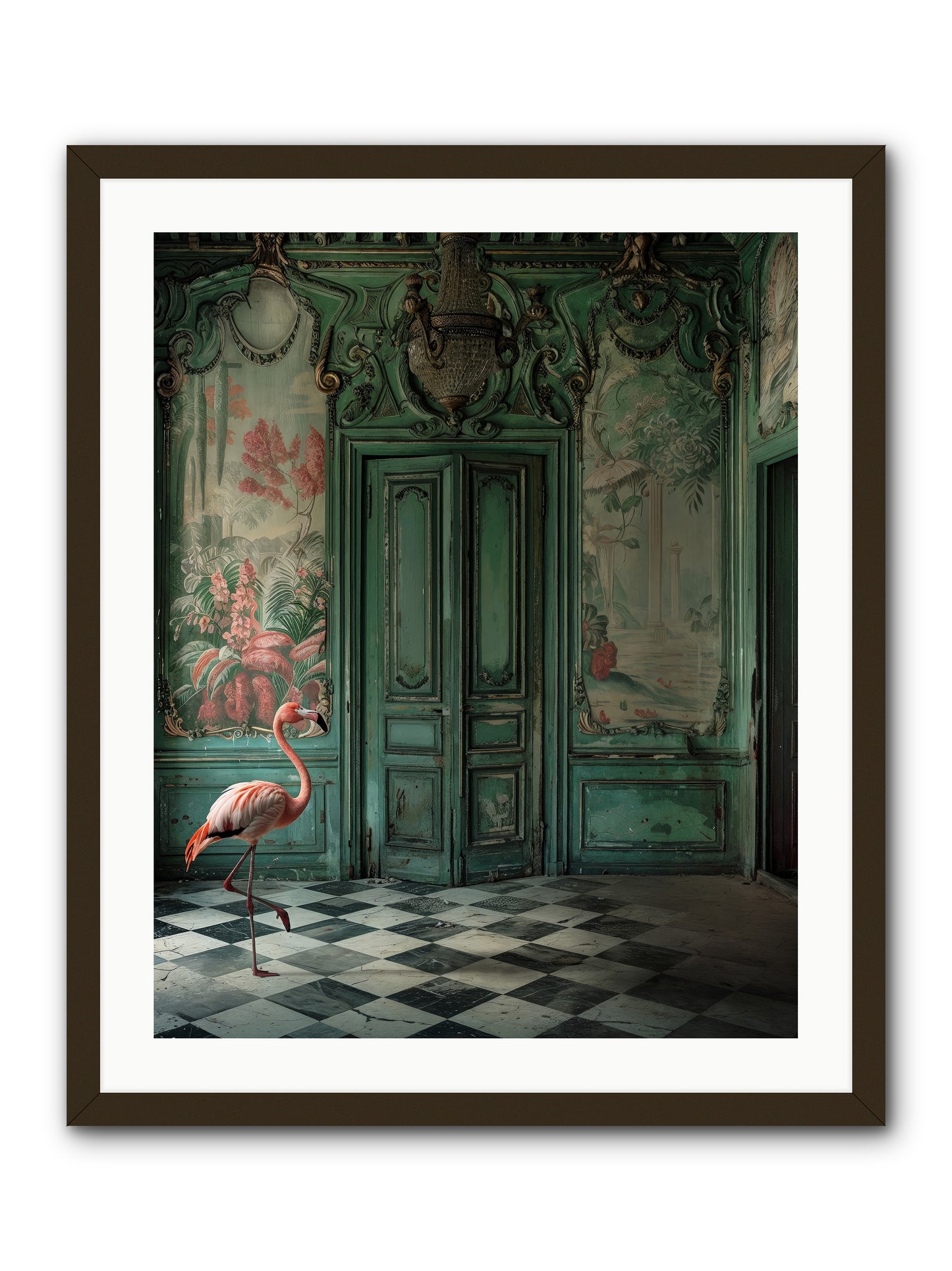 Gatekeeper Of Verdant Wetlands -- Framed Print - Black 24x30