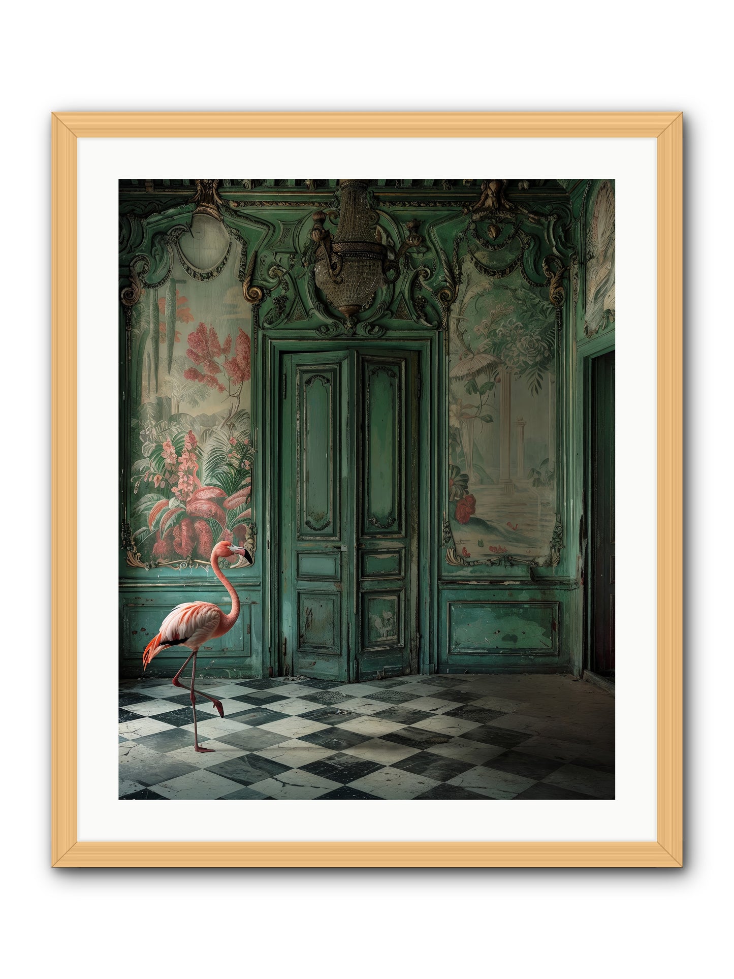 Gatekeeper Of Verdant Wetlands -- Framed Print - Natural 24x30