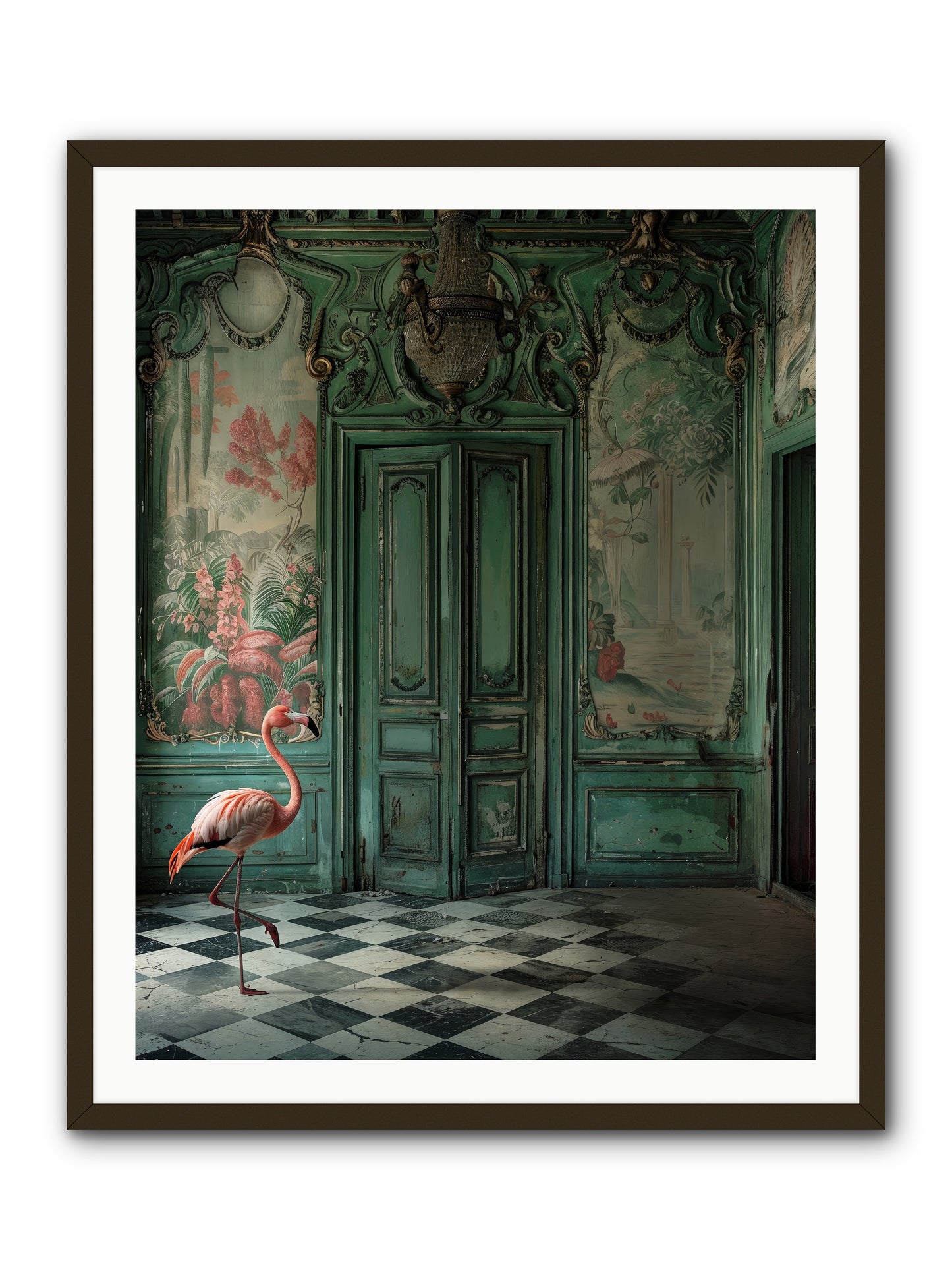 Gatekeeper Of Verdant Wetlands -- Framed Print - Black 32x40
