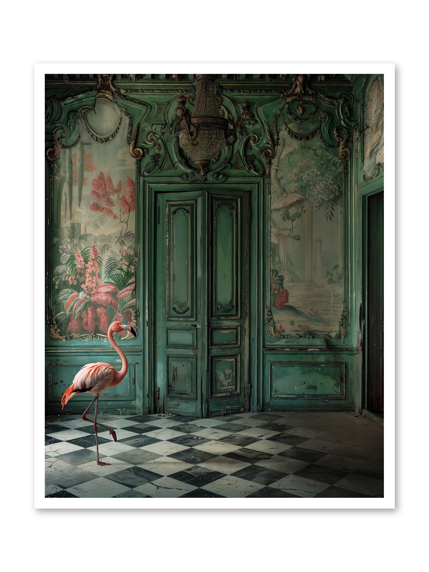 Gatekeeper Of Verdant Wetlands -- Loose Canvas Print 32x40