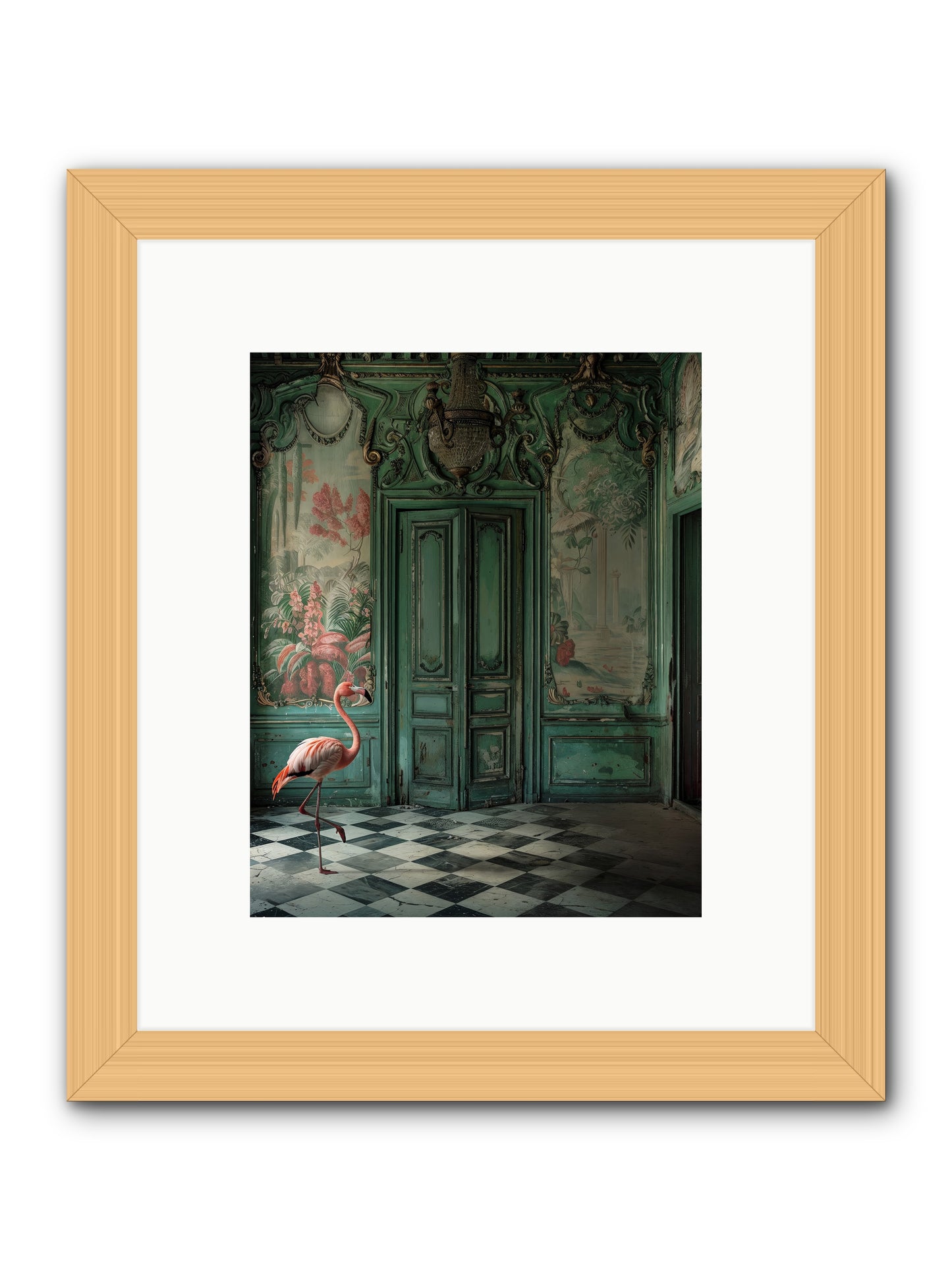 Gatekeeper Of Verdant Wetlands -- Framed Print - Natural 8x10
