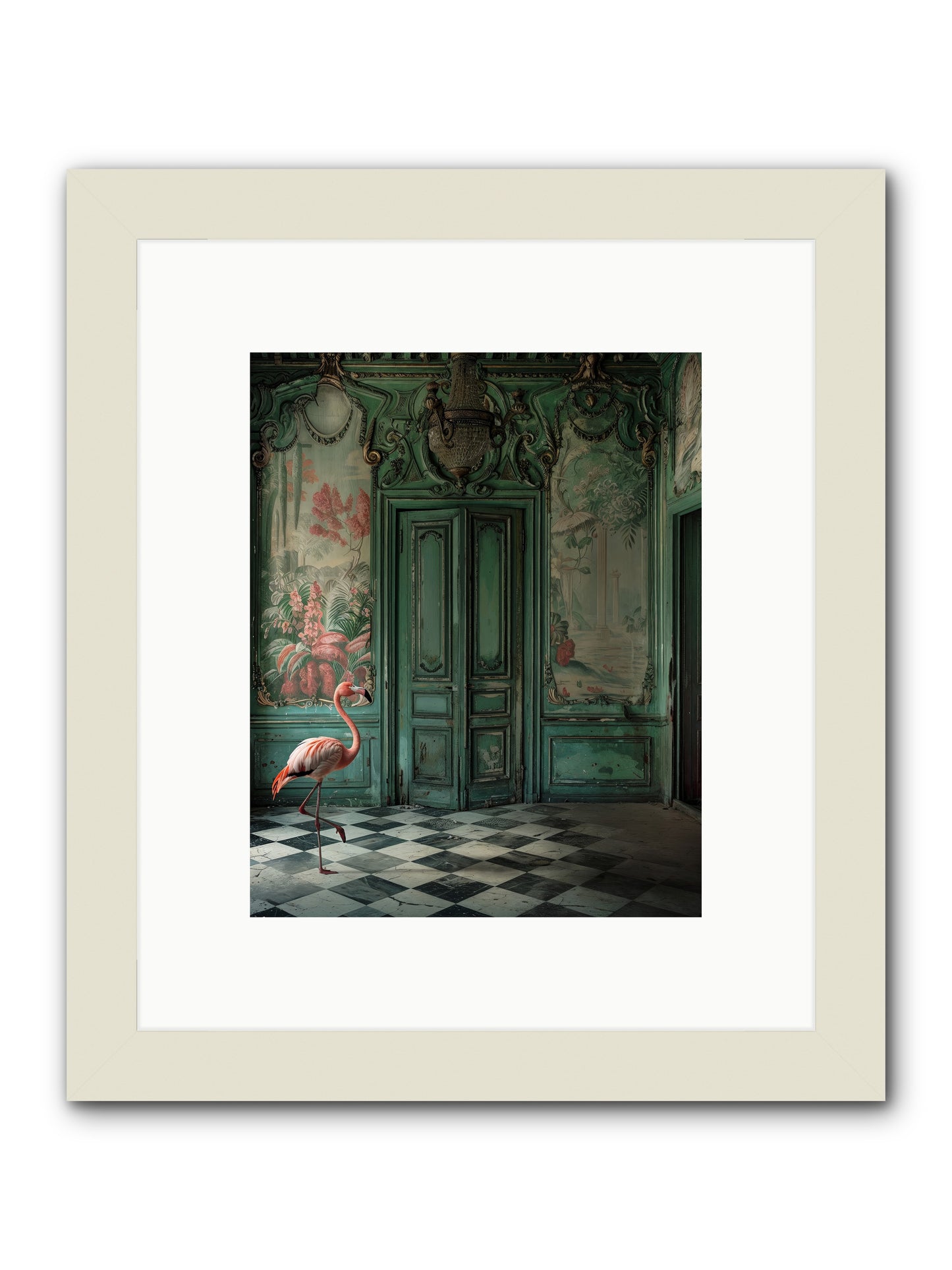 Gatekeeper Of Verdant Wetlands -- Framed Print - White 8x10